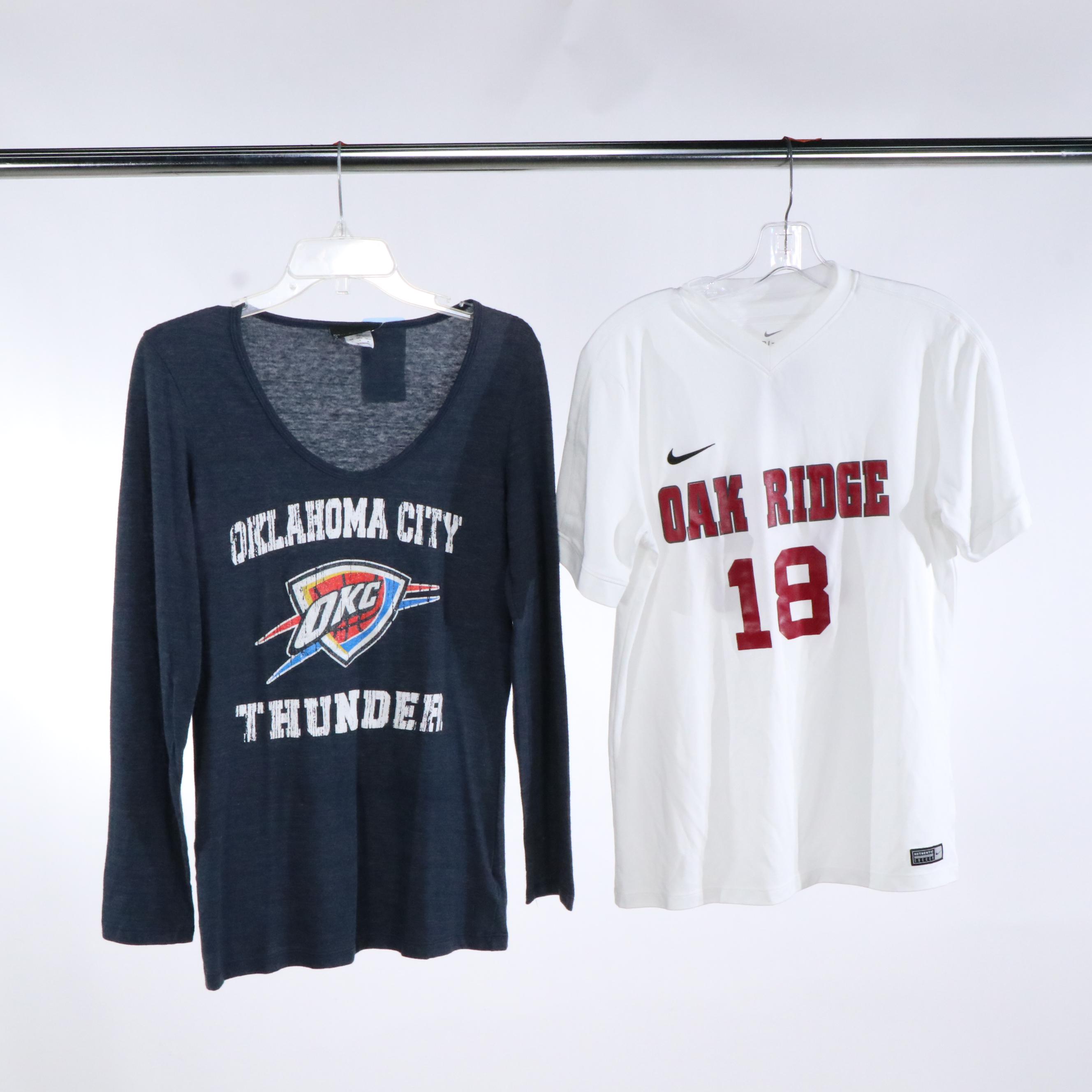 Oak Ridge Soccer Jerseys with NBA Basketball Long Sleeve Shirts and More