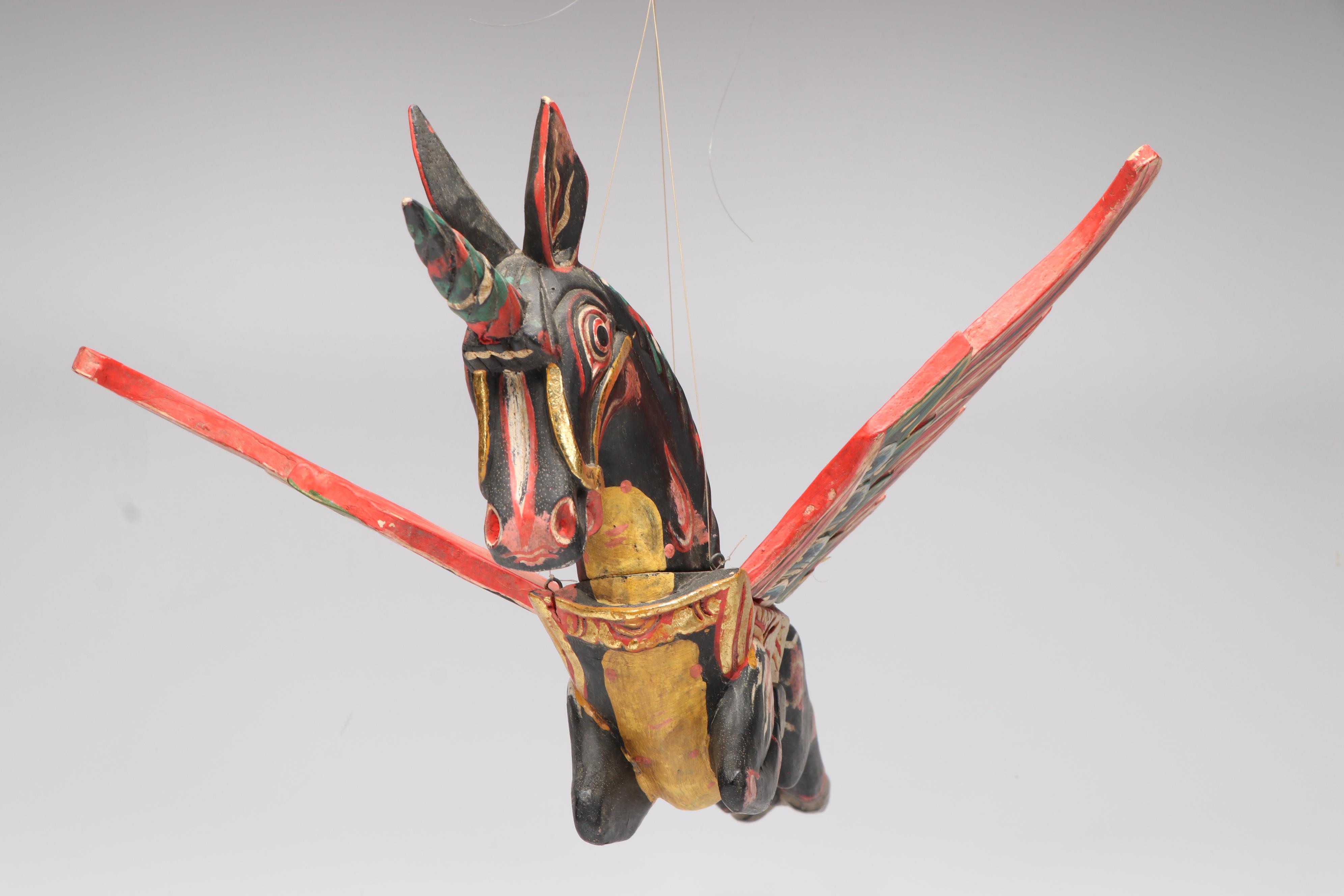 Balinese Hand-Carved Polychrome Spirit Chasers