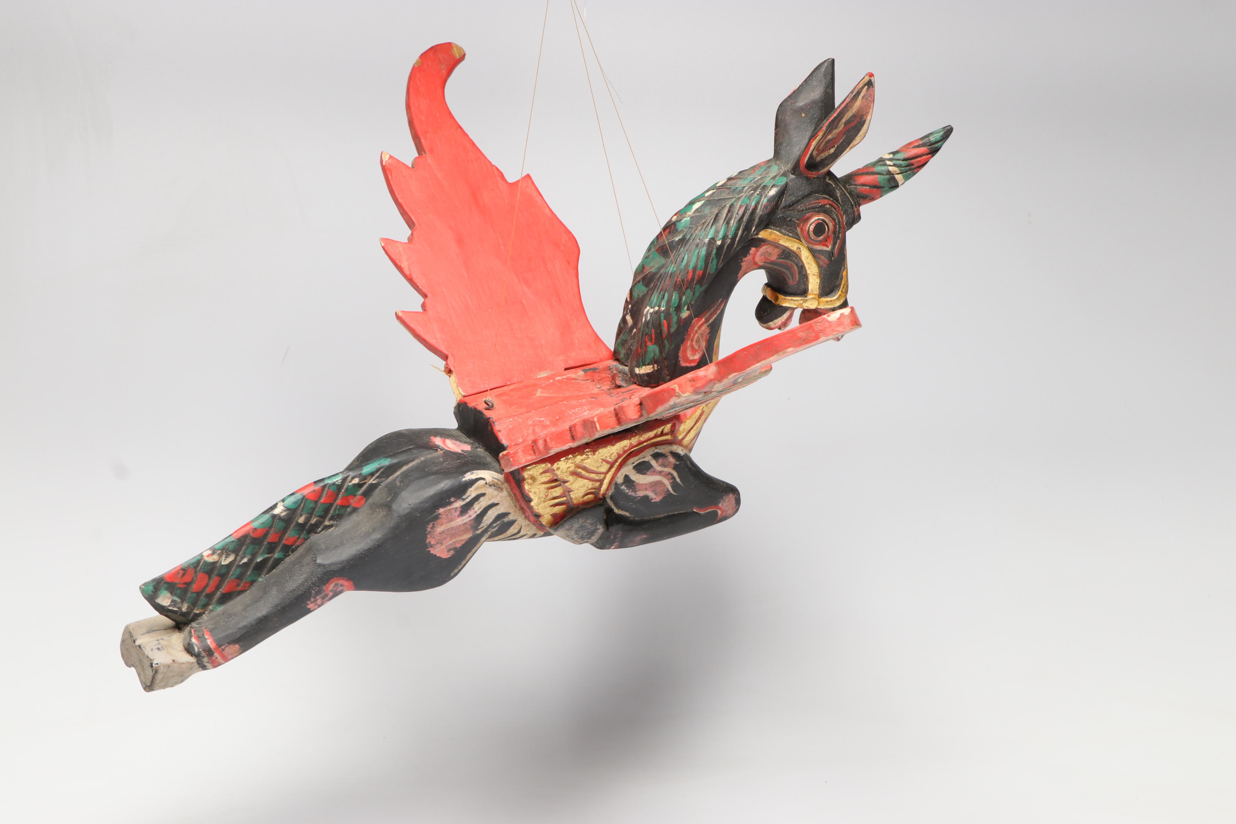 Balinese Hand-Carved Polychrome Spirit Chasers