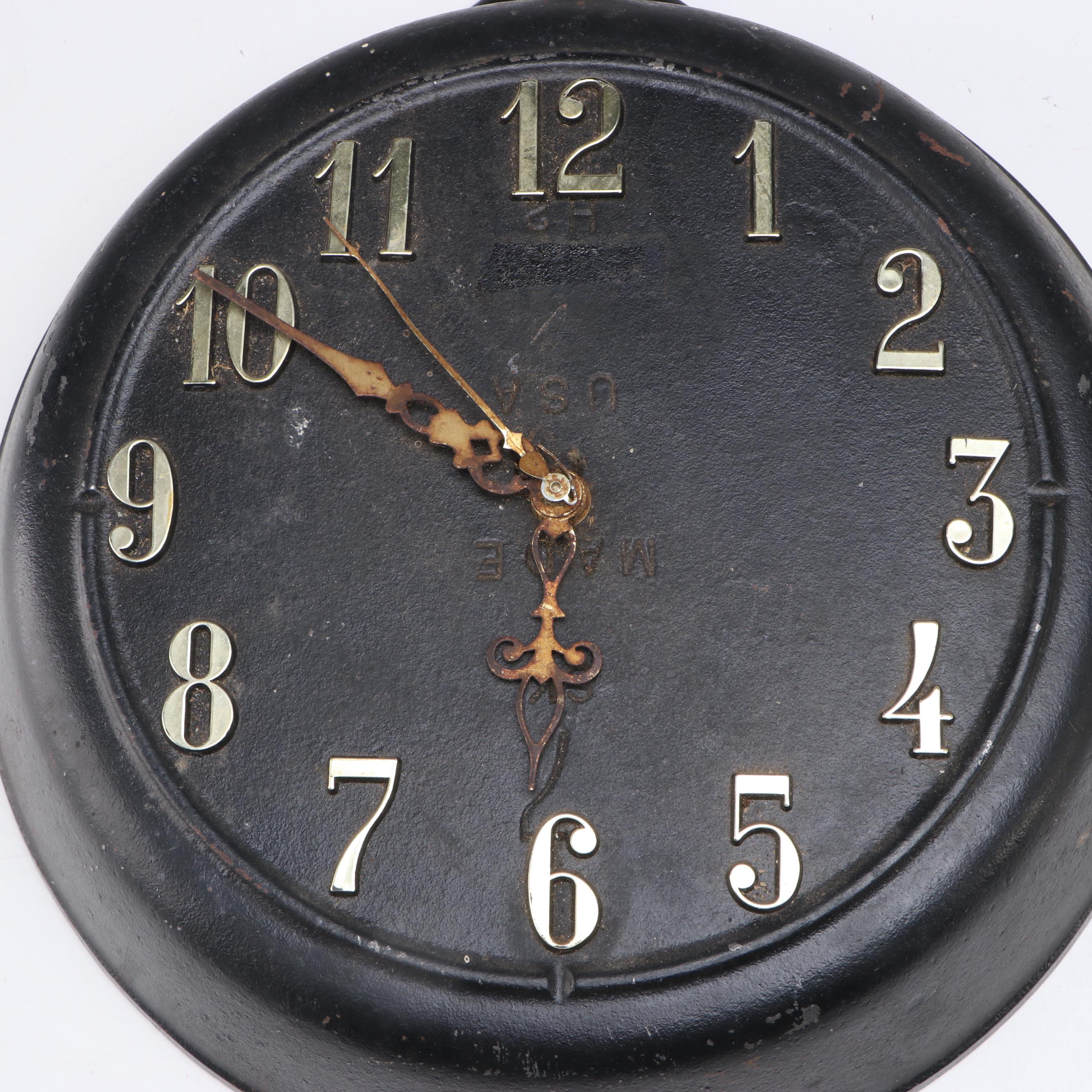 Lodge Cast Iron Skillet Wall Clock with Other Skillet and Balance Scale