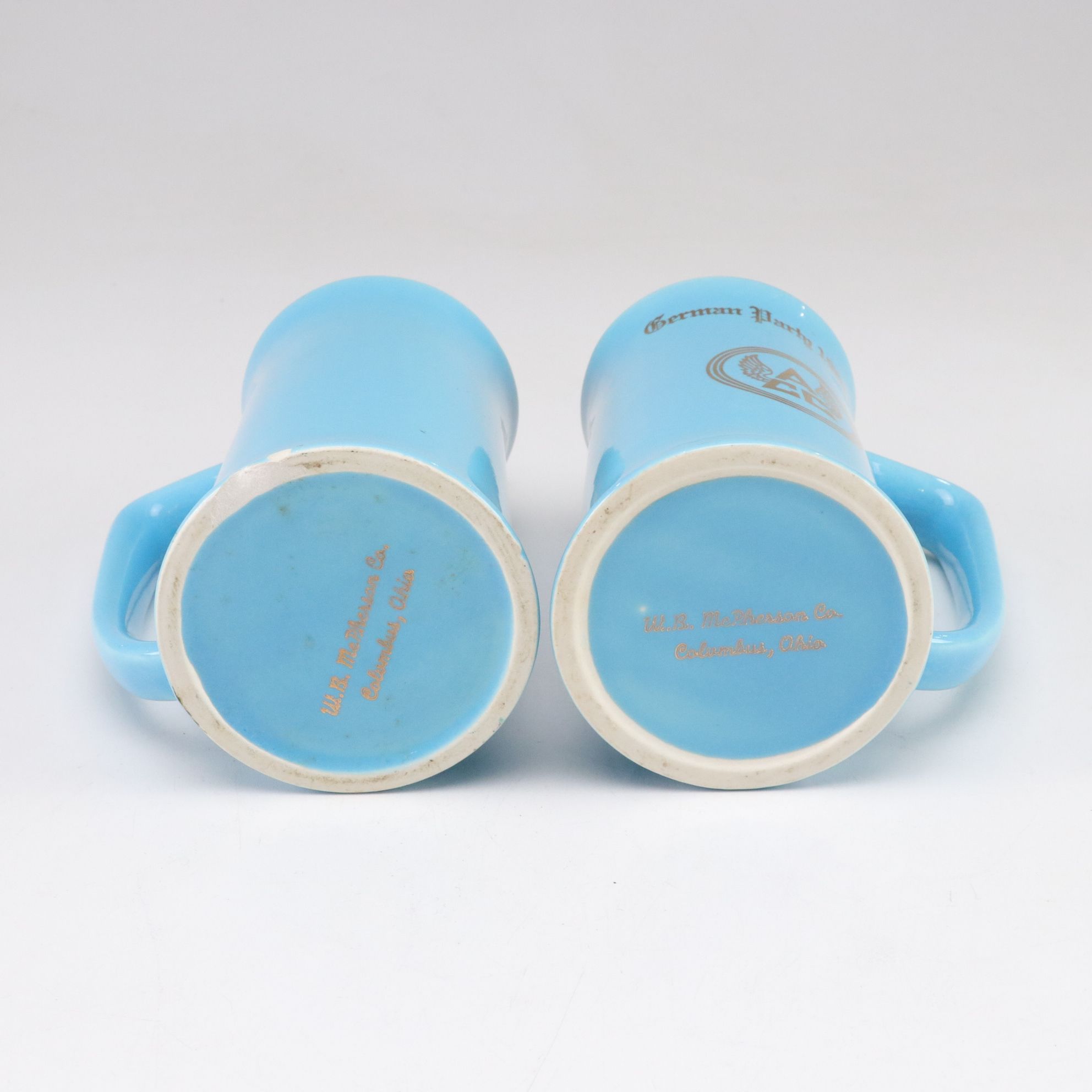 Blown Ombre Glass Bowl with Ashtrays, Snow Globes & Mugs