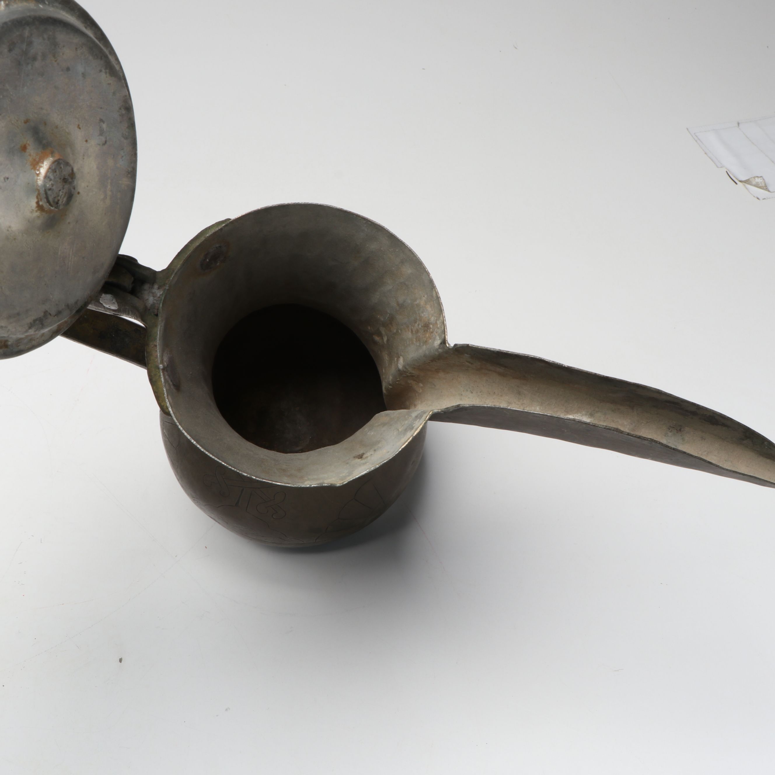 Kashmiri Gilt Papier-Mâché Box with Arabic Dallah Coffee Pot and Other Décor