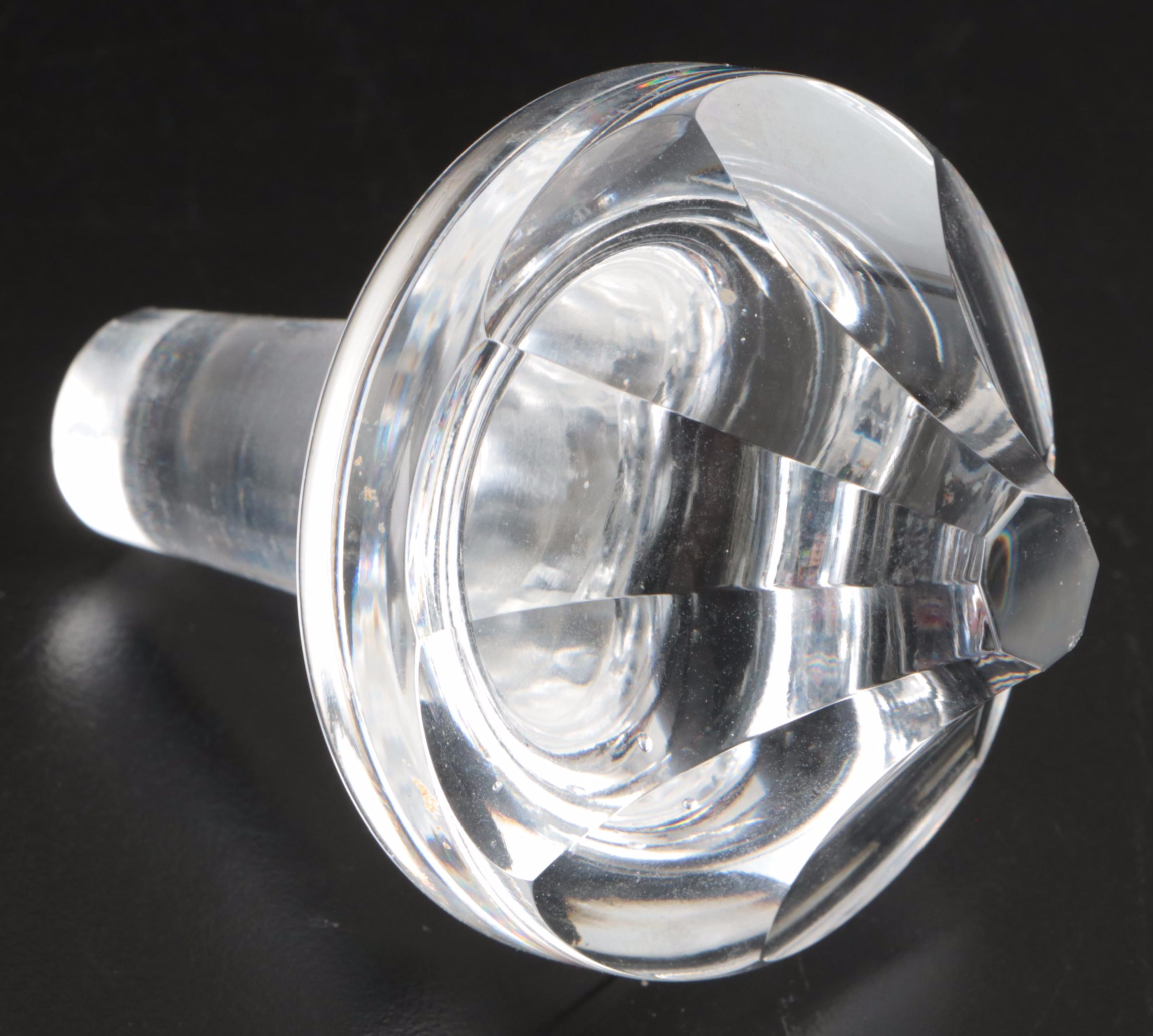 Waterford "Kathleen" Cut Crystal Decanter with Other Trumpet Vase