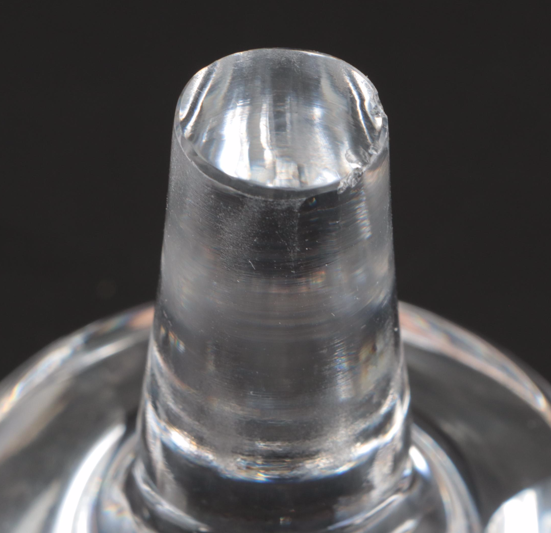 Waterford "Kathleen" Cut Crystal Decanter with Other Trumpet Vase