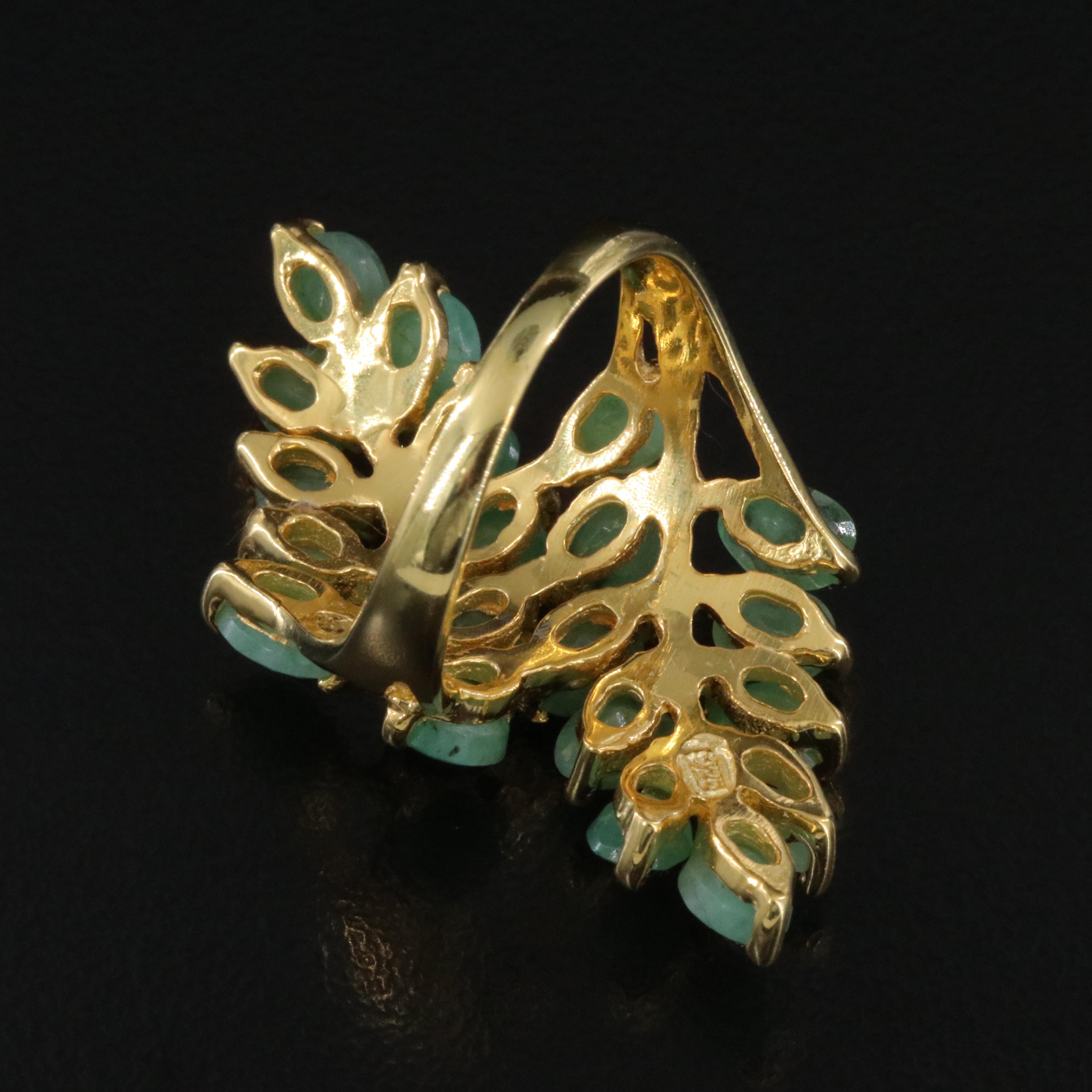 Sterling Emerald Ring