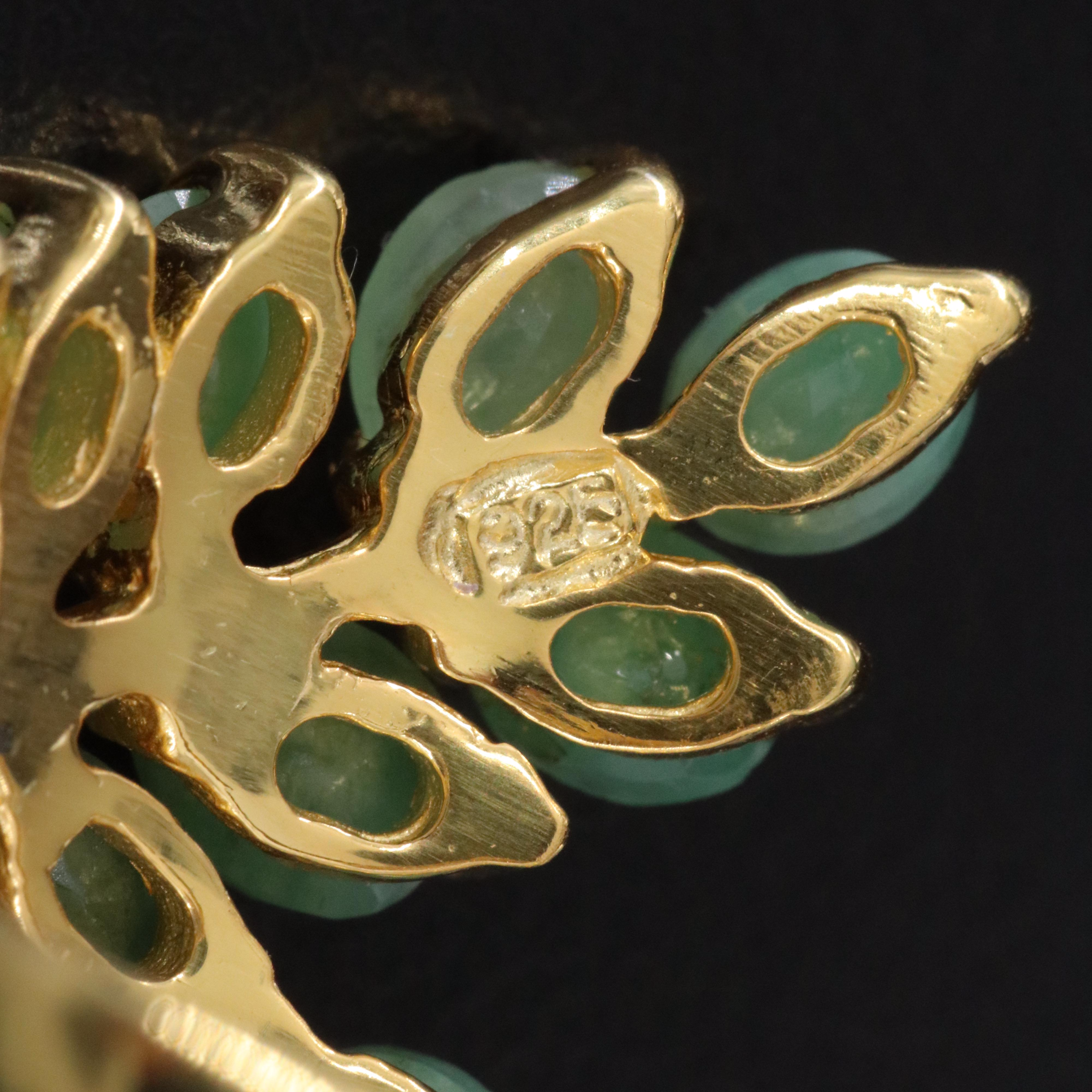 Sterling Emerald Ring