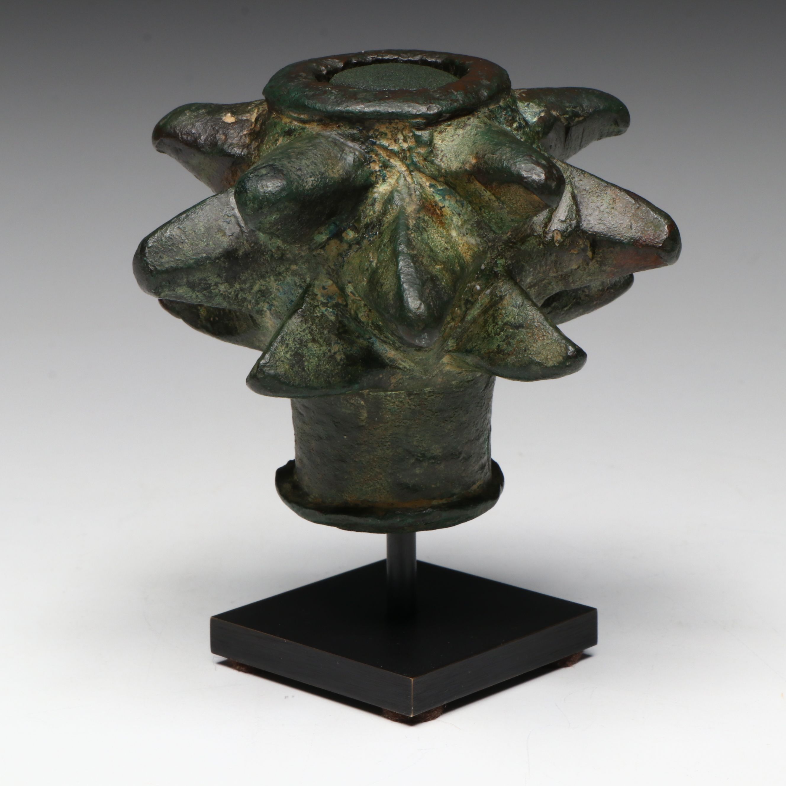 Ancient Luristan Bronze Spiked Mace Head, Circa 1st Millennium BCE