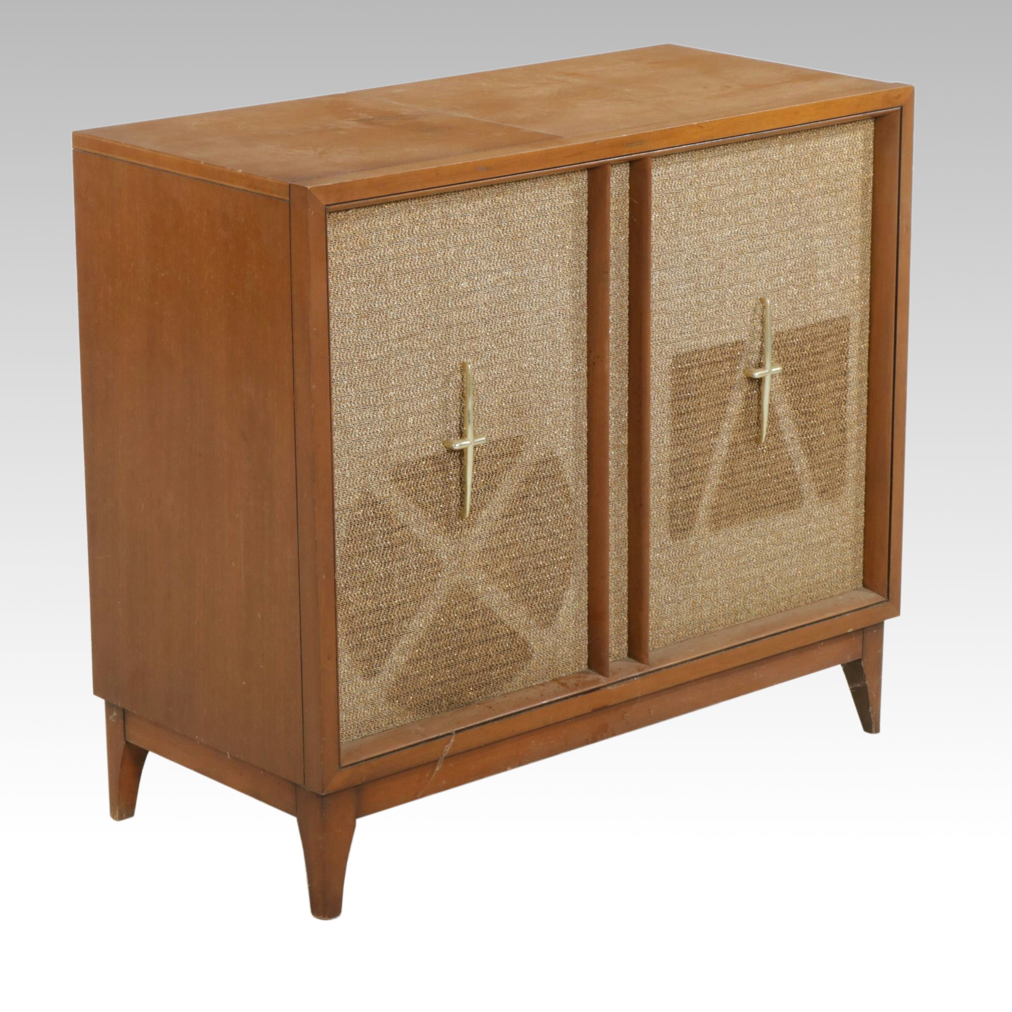 Mid Century Modern Philco "Phonorama III" Console Record Player