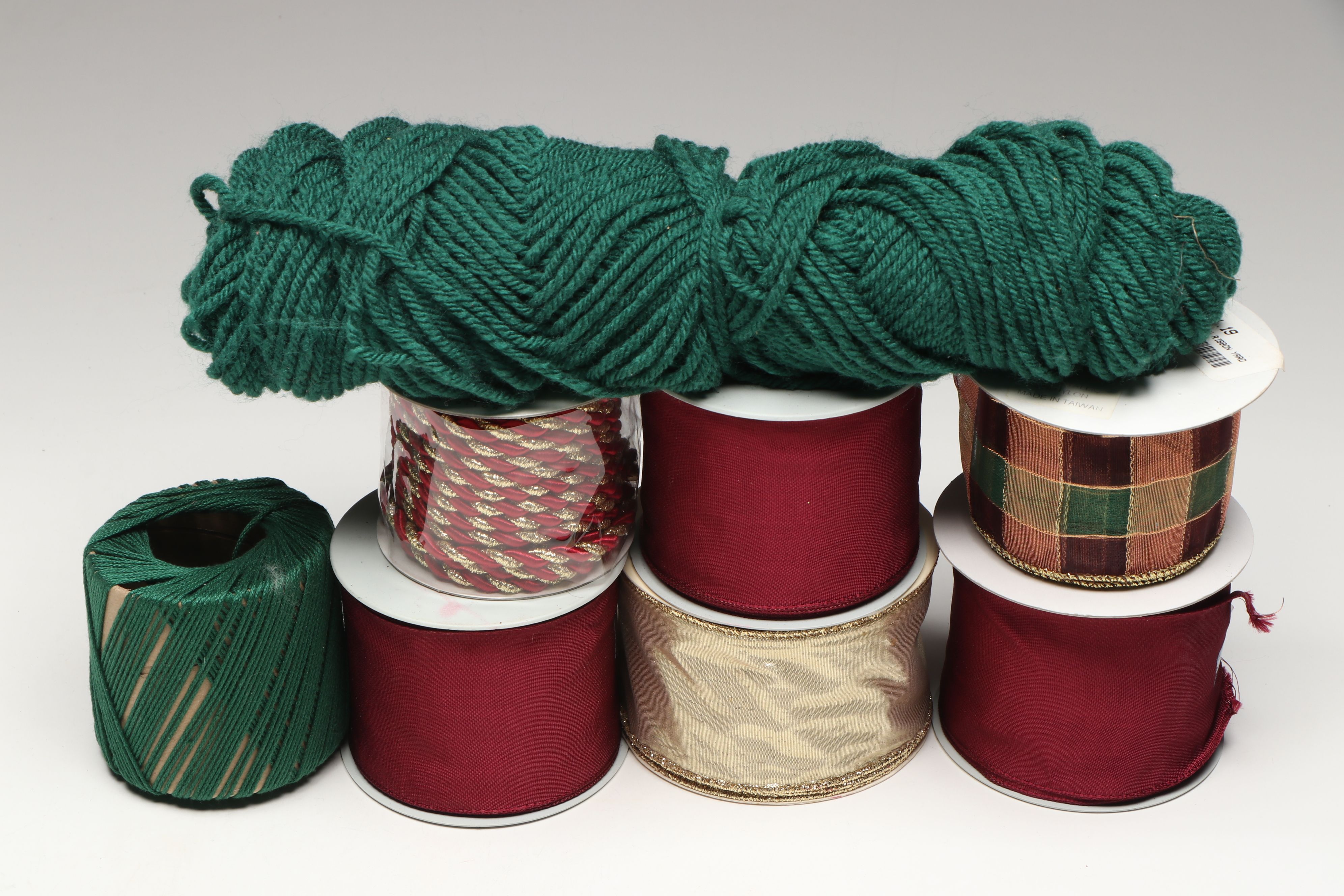 Christmas Faux Holly Branches, Ribbon and More Holiday Décor