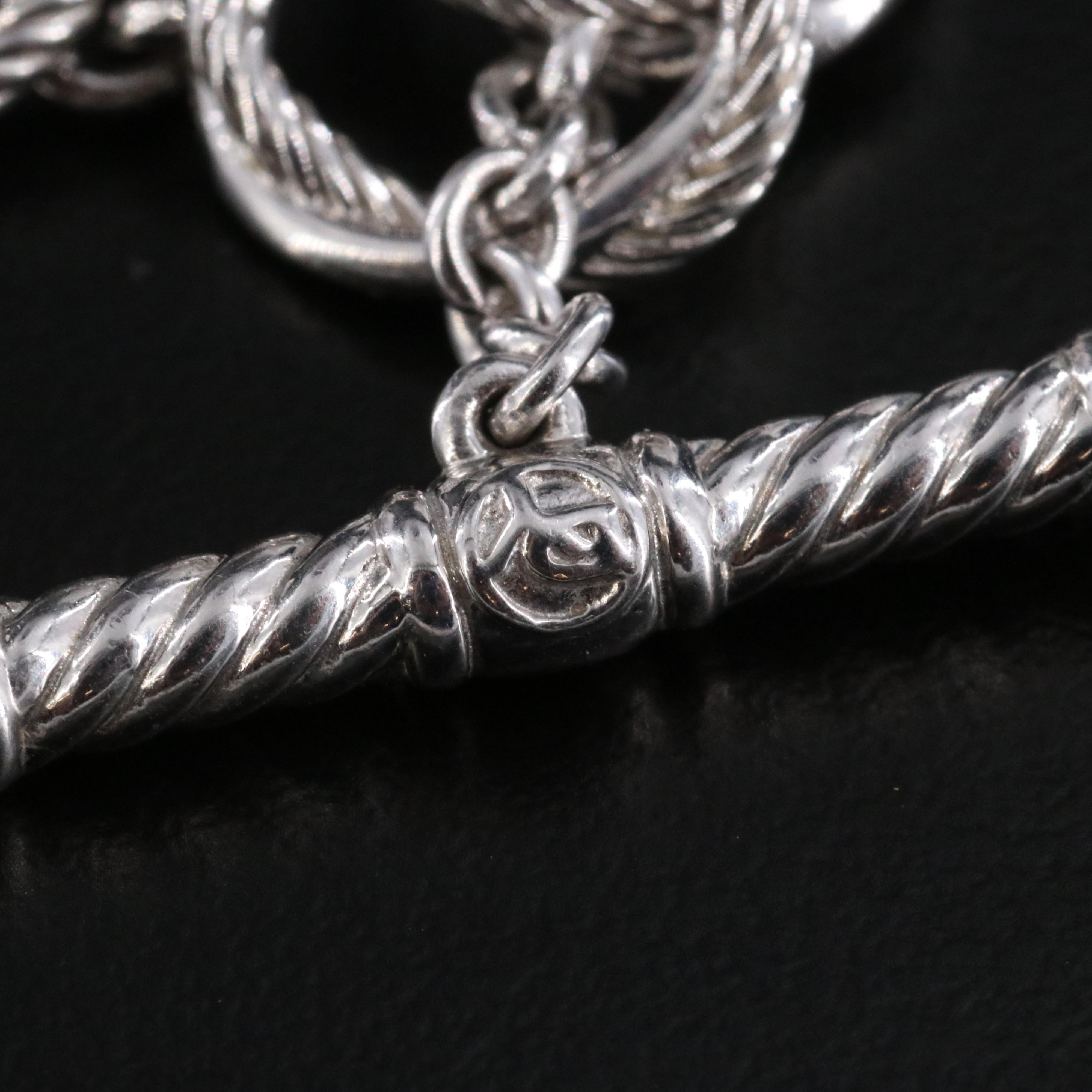 David Yurman Sterling 0.90 CTW Diamond Infinity Necklace