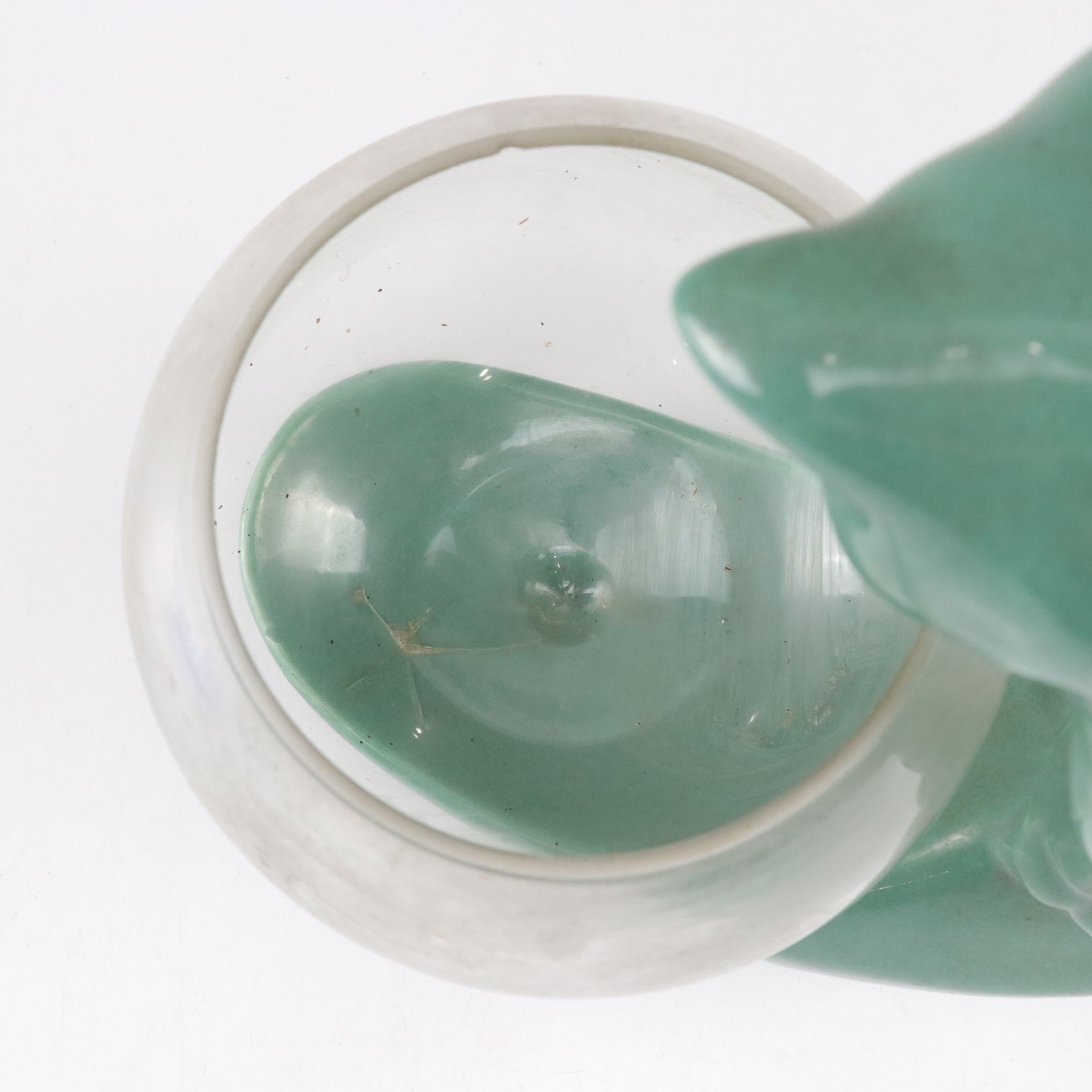 Royal Haeger Aqua Ceramic Cat Fishbowl with Cobalt Angel Fish Ashtray & More