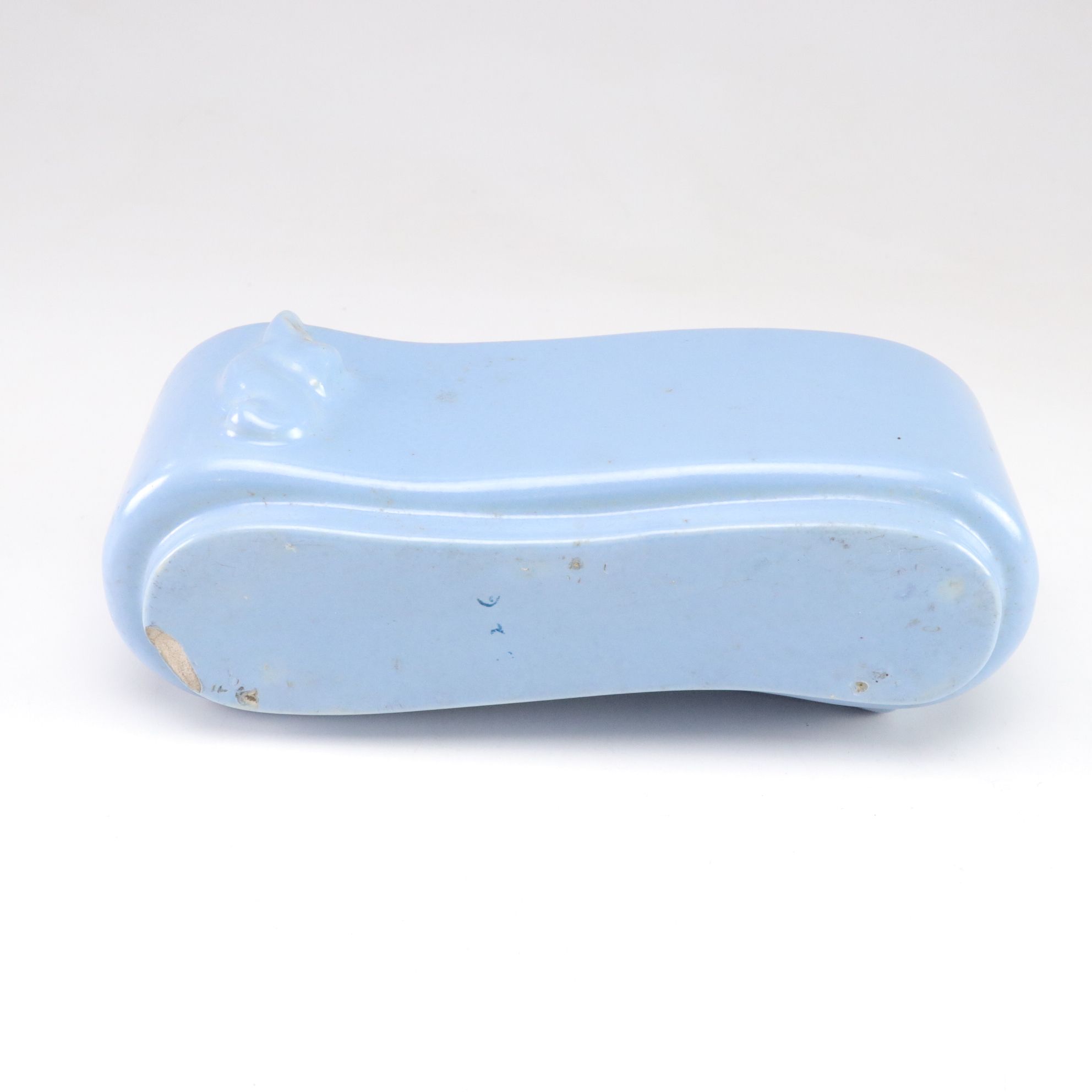 Royal Haeger Aqua Ceramic Cat Fishbowl with Cobalt Angel Fish Ashtray & More