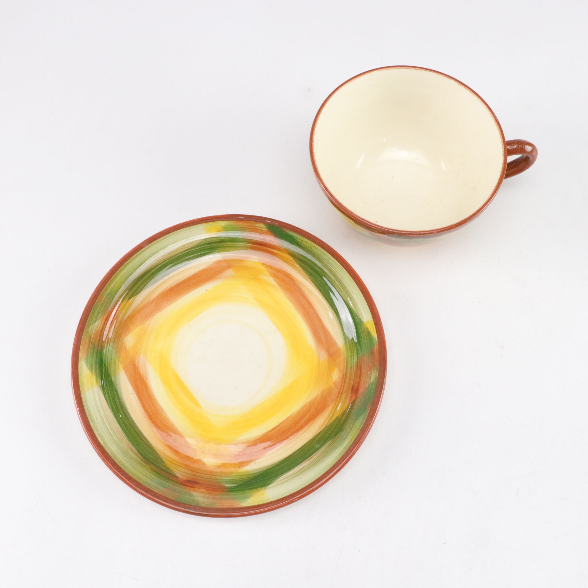 Eight Anchor Hocking "Milano" Glasses, "Homespun" Ceramics, and Melamine Bowls