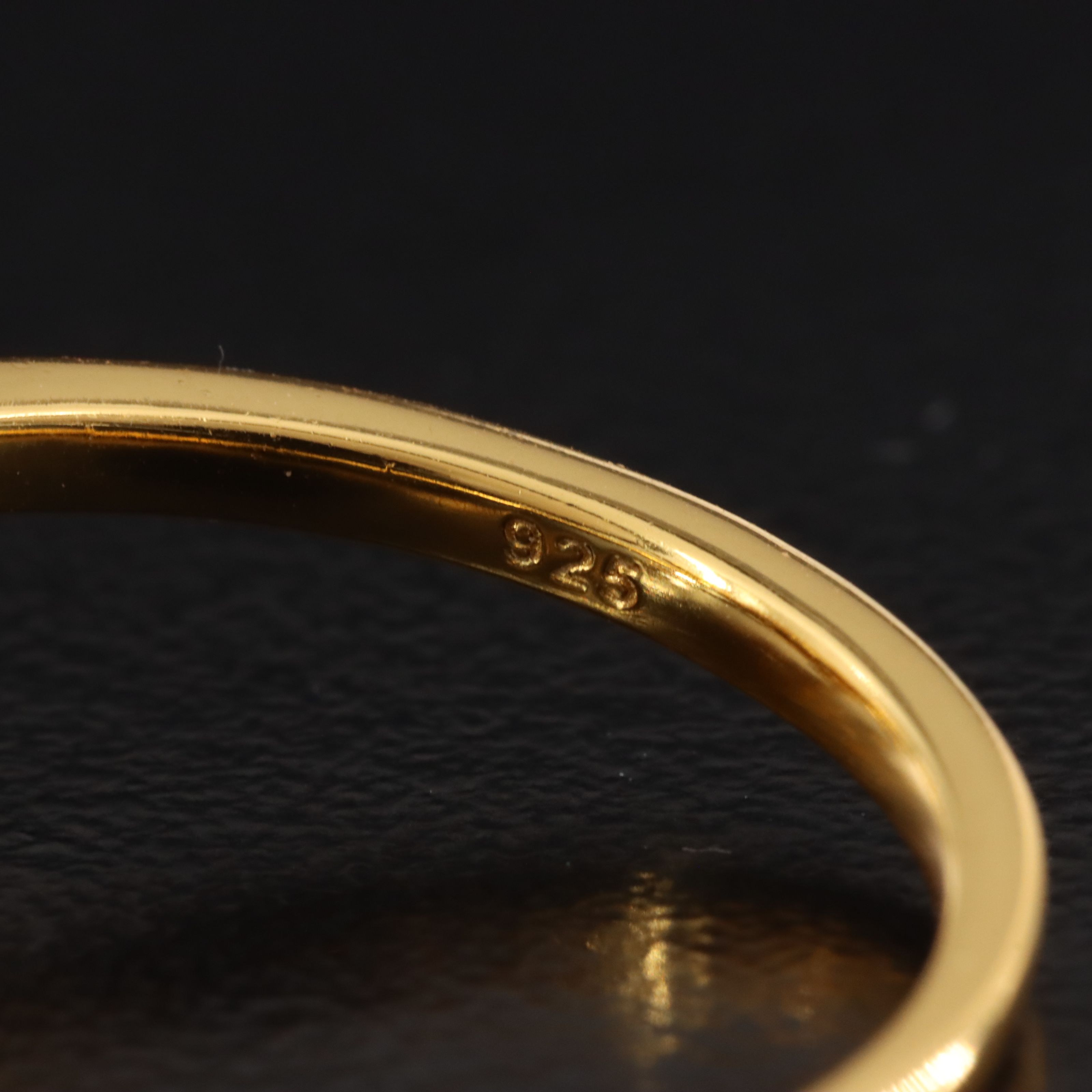 Sterling Mother-of-Pearl and Gemstone Floral Spray Ring