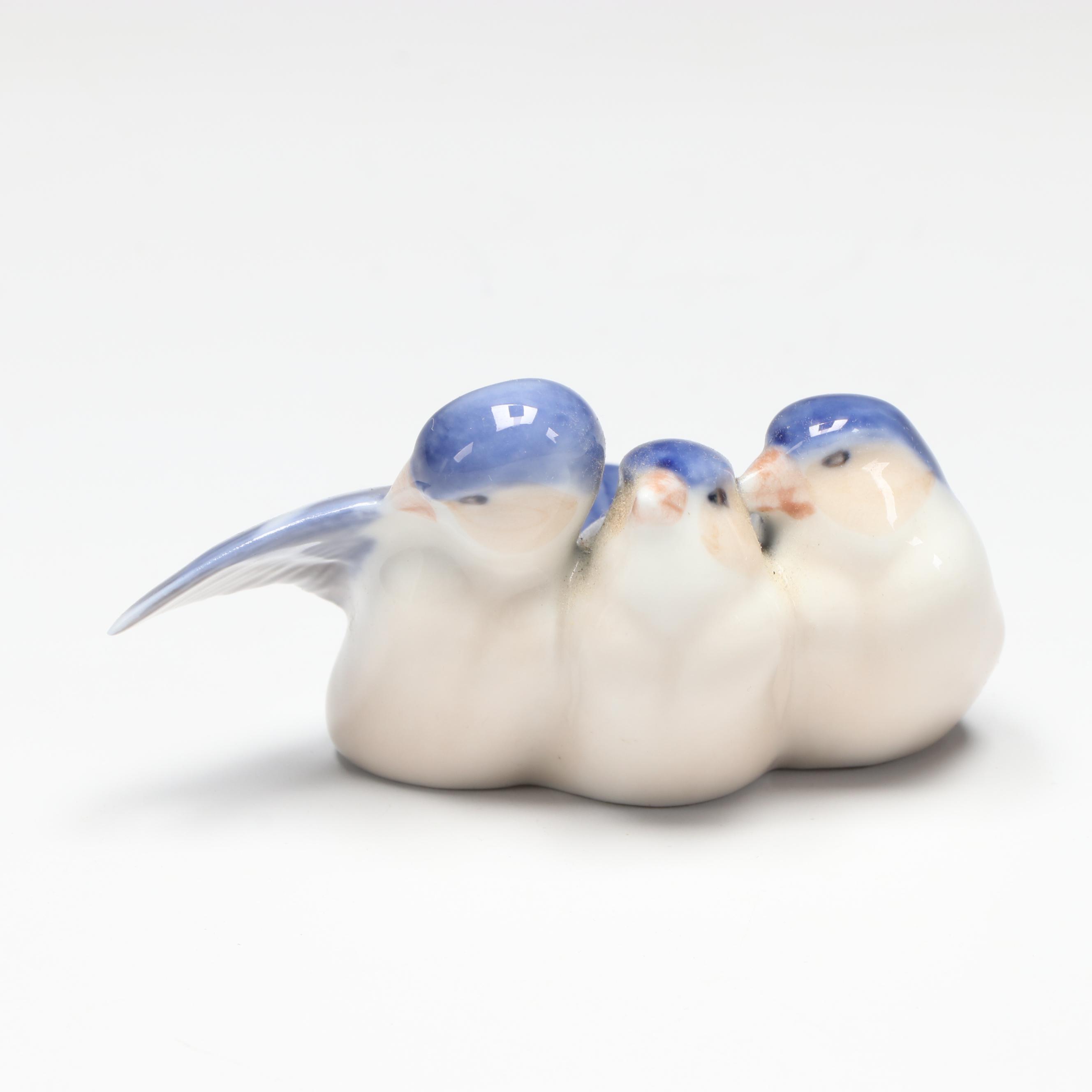 Bing & Grøndahl and Royal Copenhagen Porcelain Birds