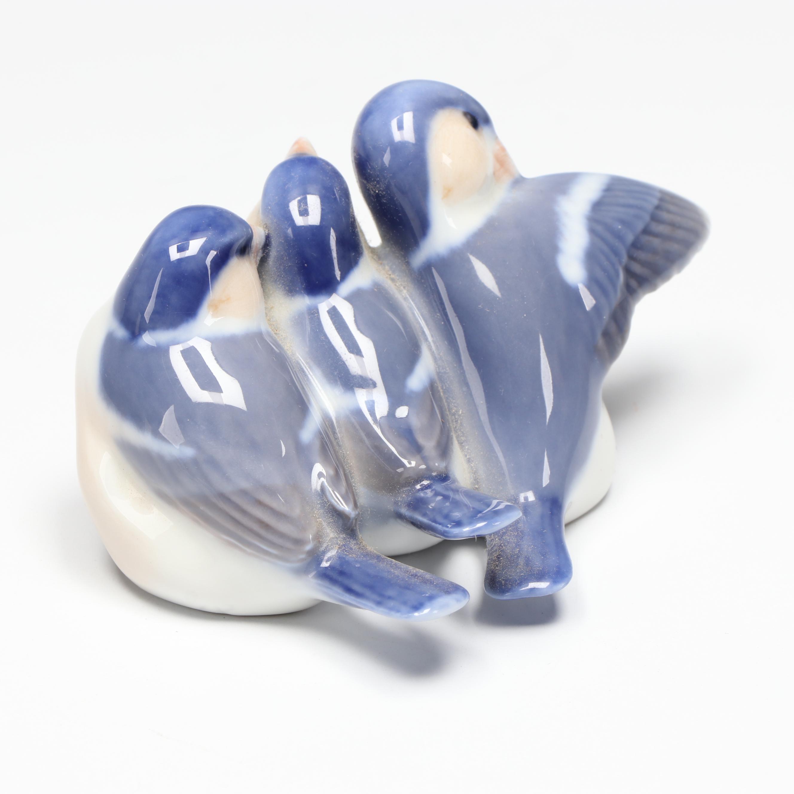 Bing & Grøndahl and Royal Copenhagen Porcelain Birds