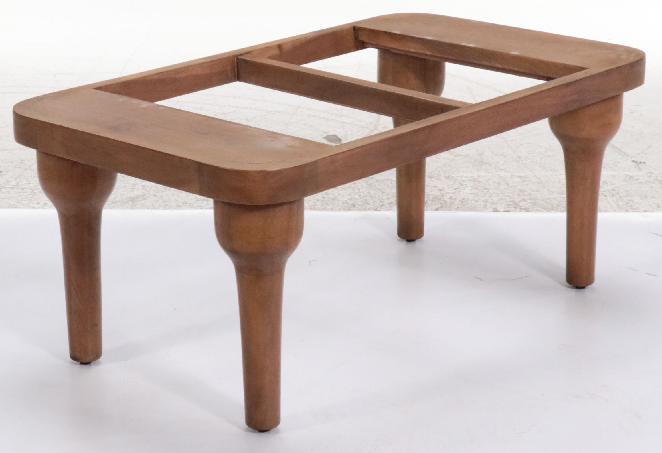 Matthew Izzo Contemporary Mango Wood Coffee Table with Marble Top