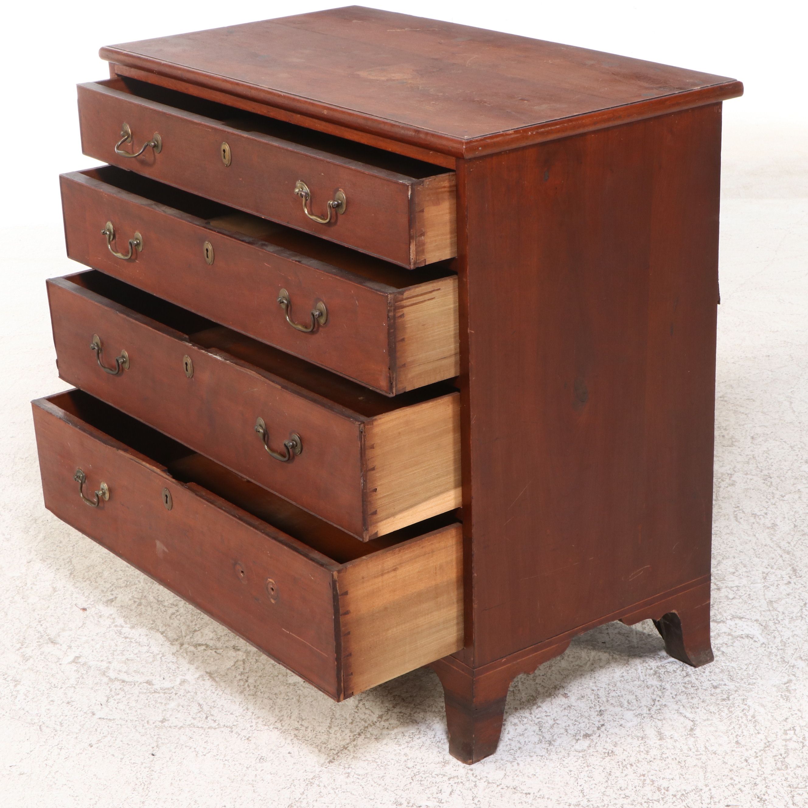 Georgian Style Four-Drawer Mahogany Chest