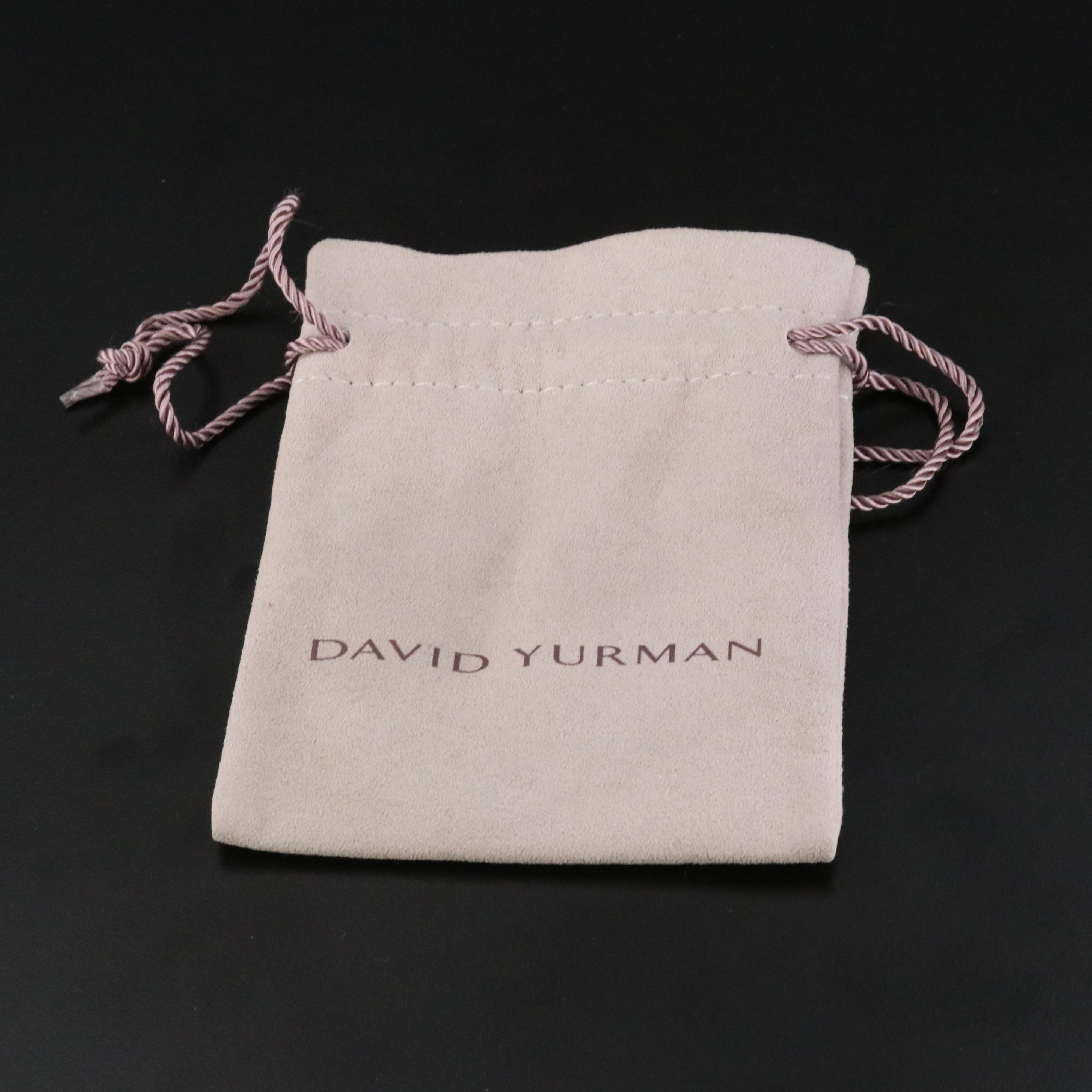 David Yurman Cable Sterling Pearl and 0.20 CTW Diamond Cuff Bracelet