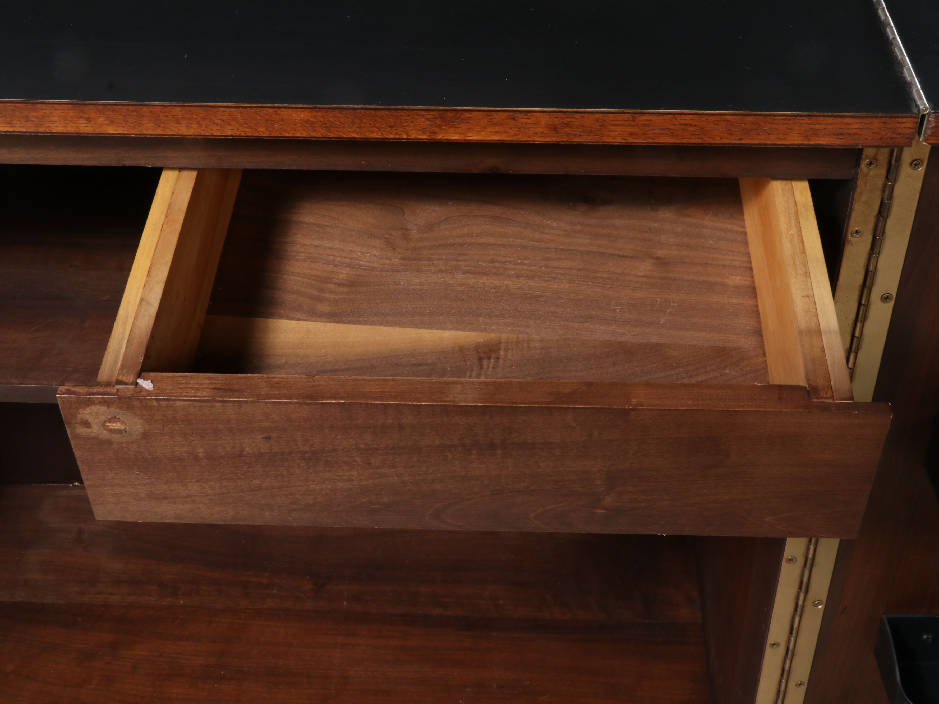 Saginaw Furniture Mid Century Modern Walnut Expandable Buffet