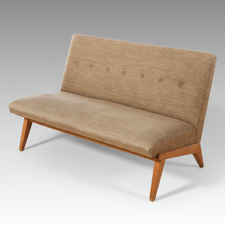 Jens Risom for Knoll Mid Century Modern Tufted Settee