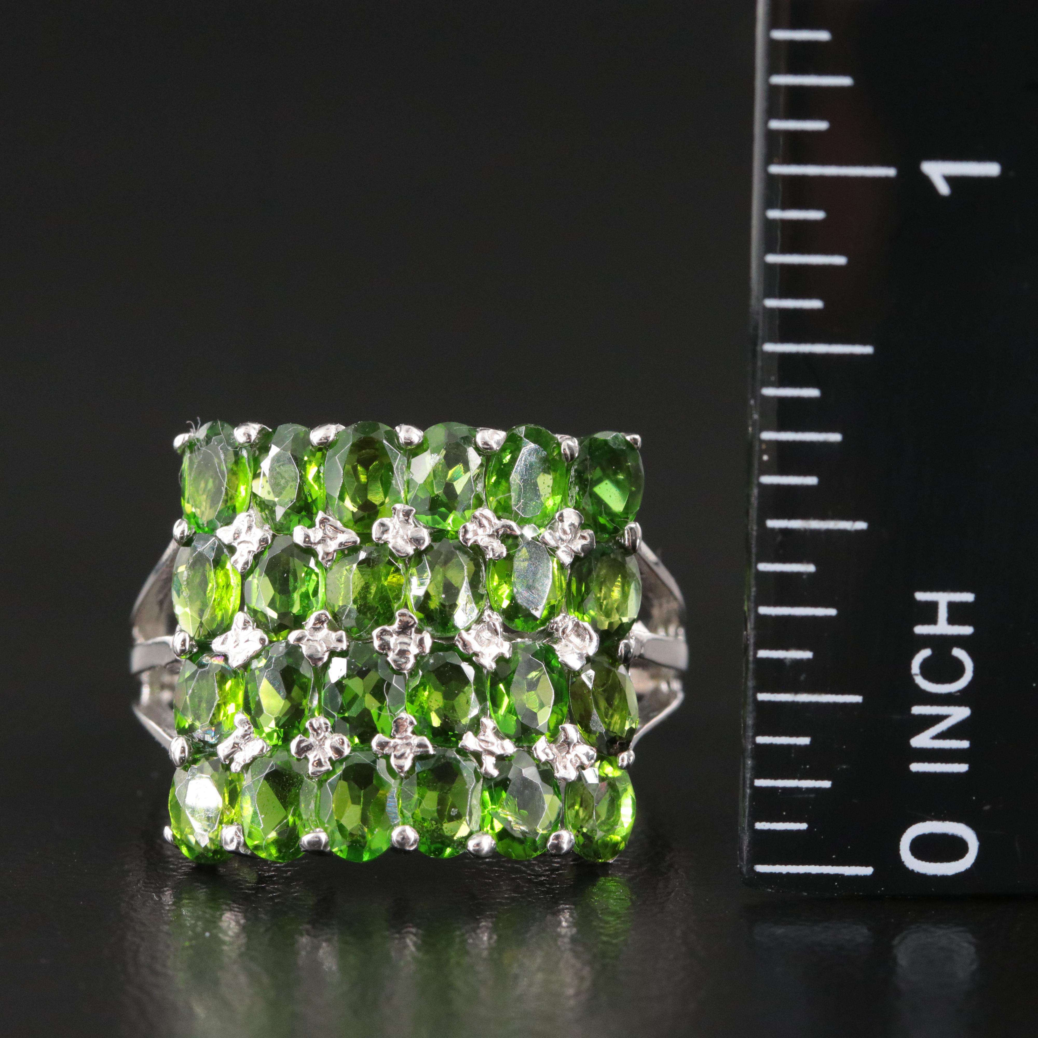 Sterling Diopside Ring