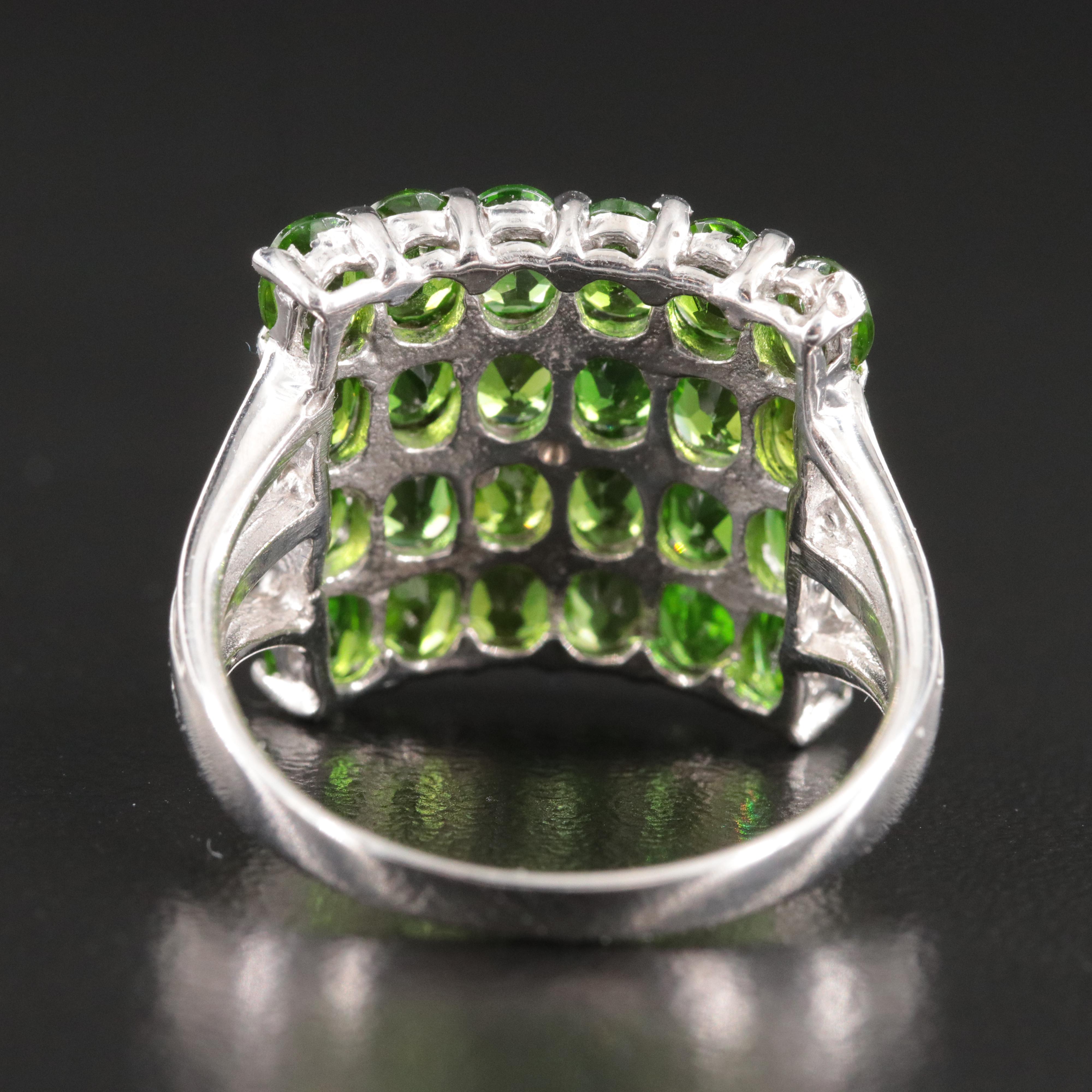Sterling Diopside Ring