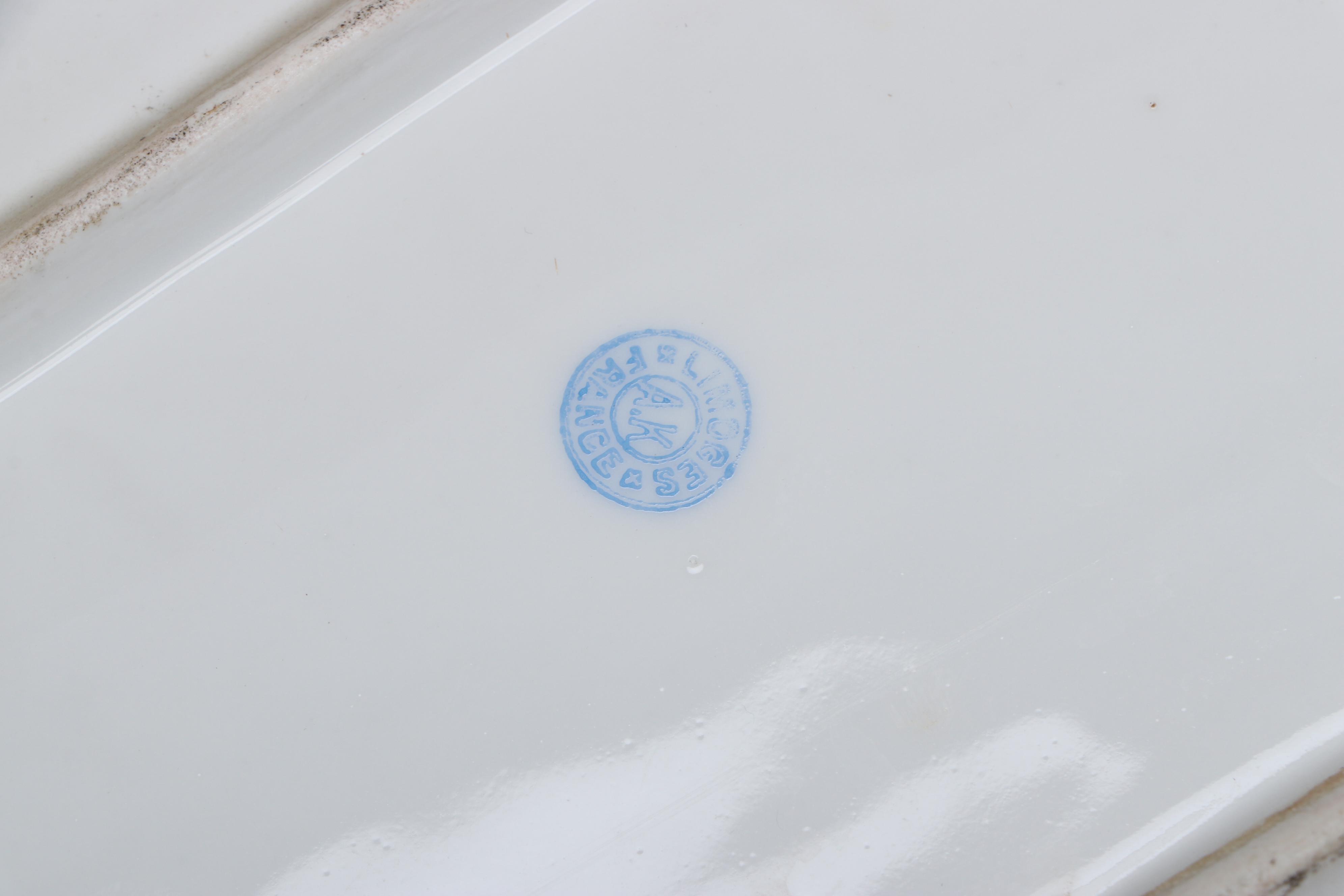 Limoges Hand-Painted Porcelain Fish Service, Late 19th/ Early 20th Century