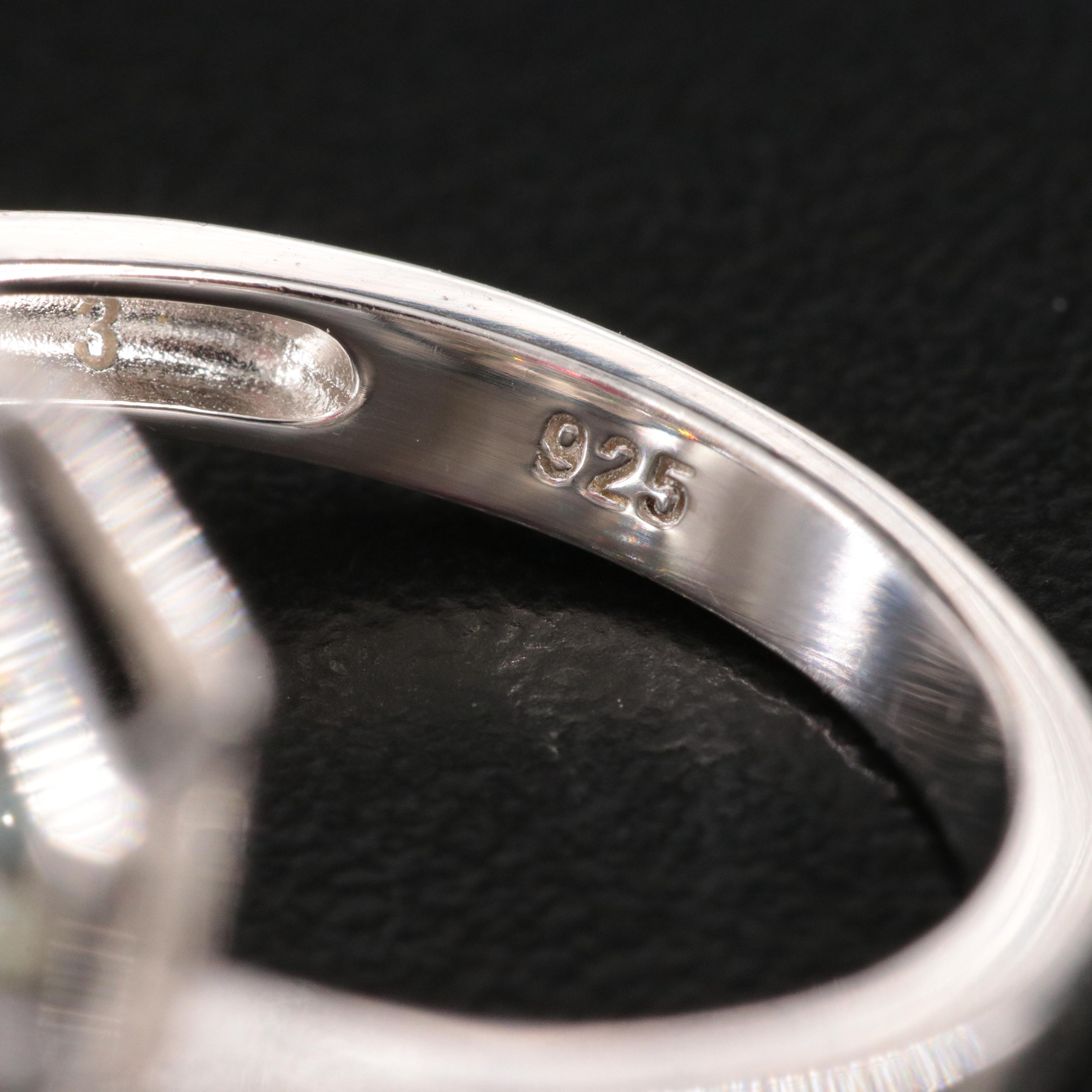 Sterling Filled Corundum and Sapphire Ring