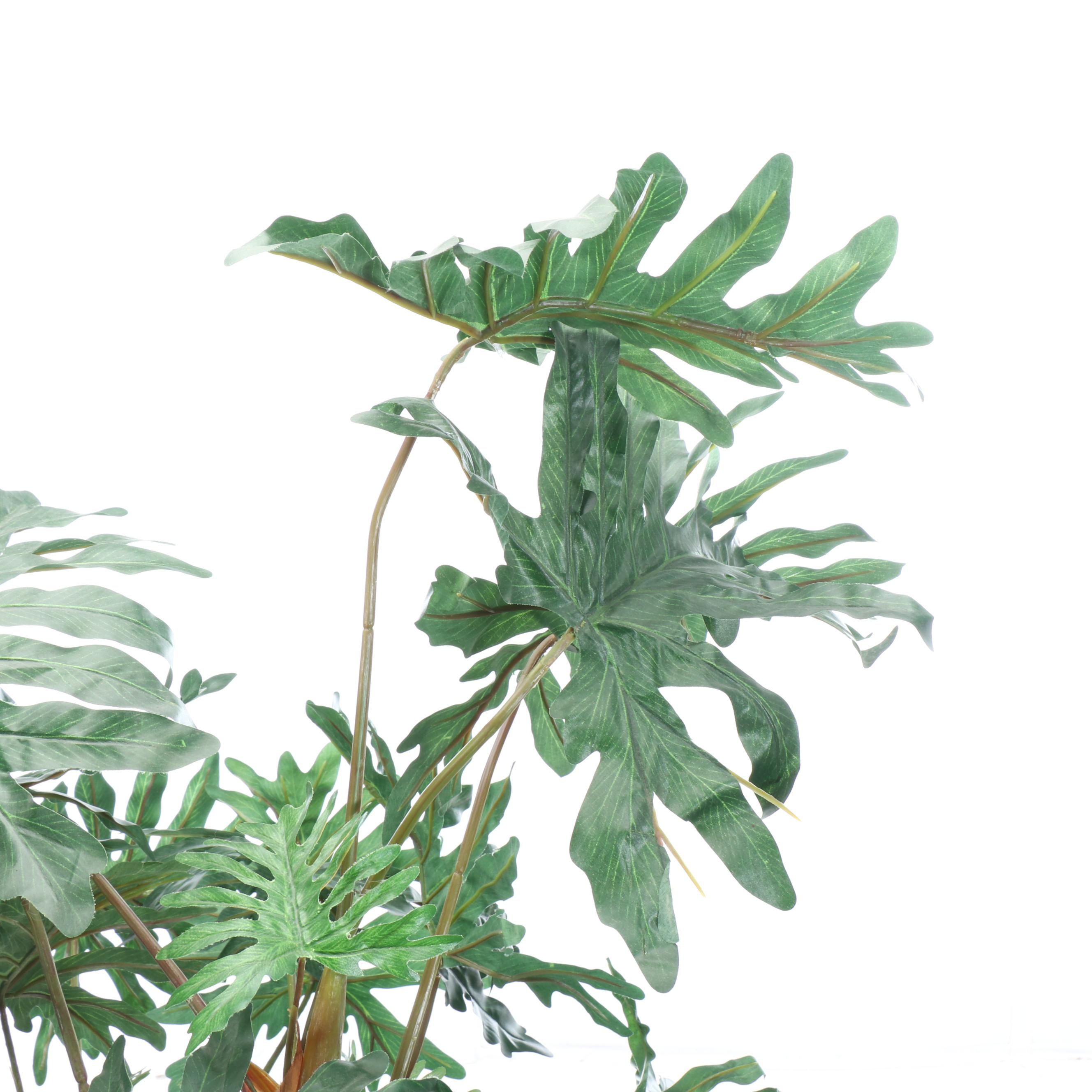 Philodendron Artificial Plant in Wicker Planter