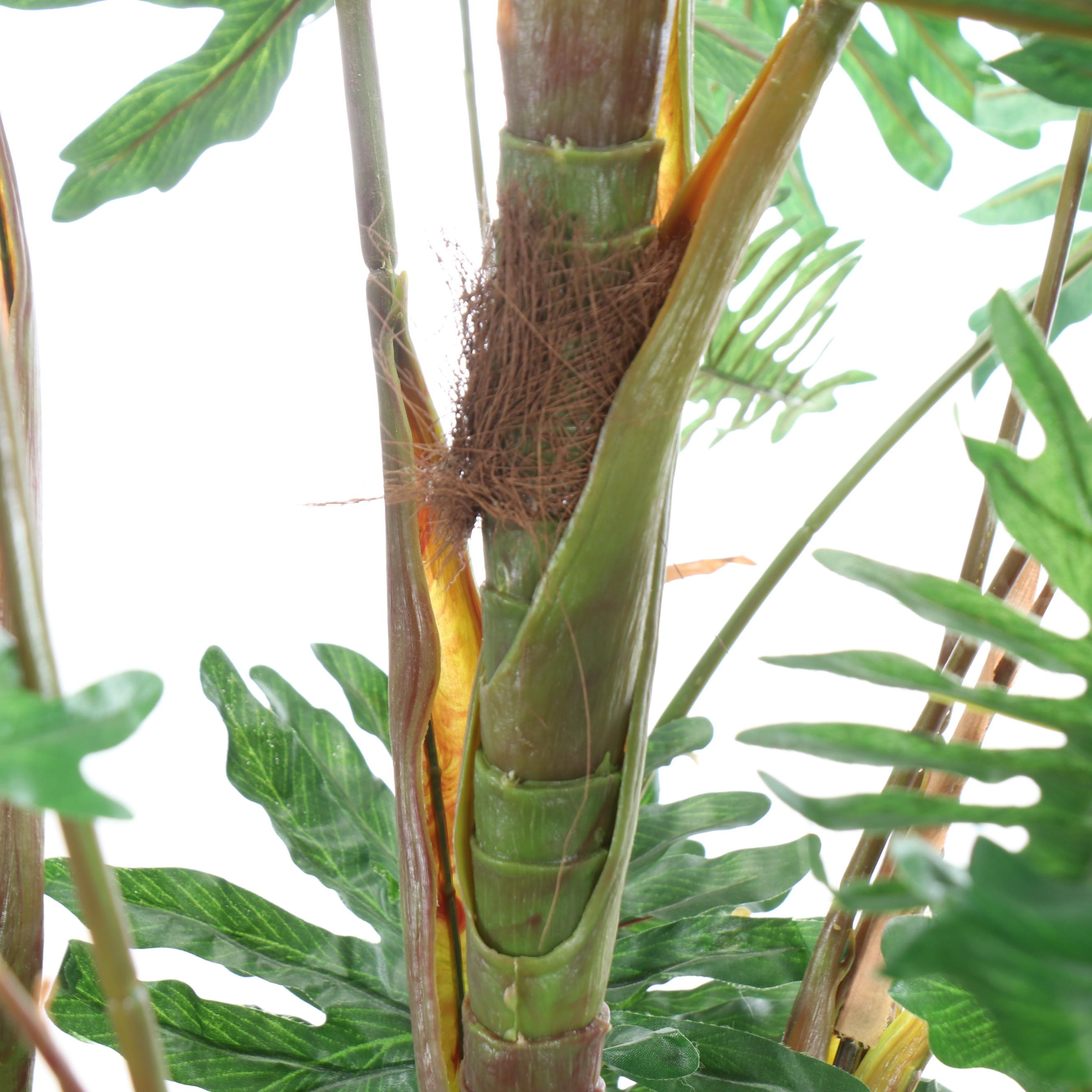 Philodendron Artificial Plant in Wicker Planter