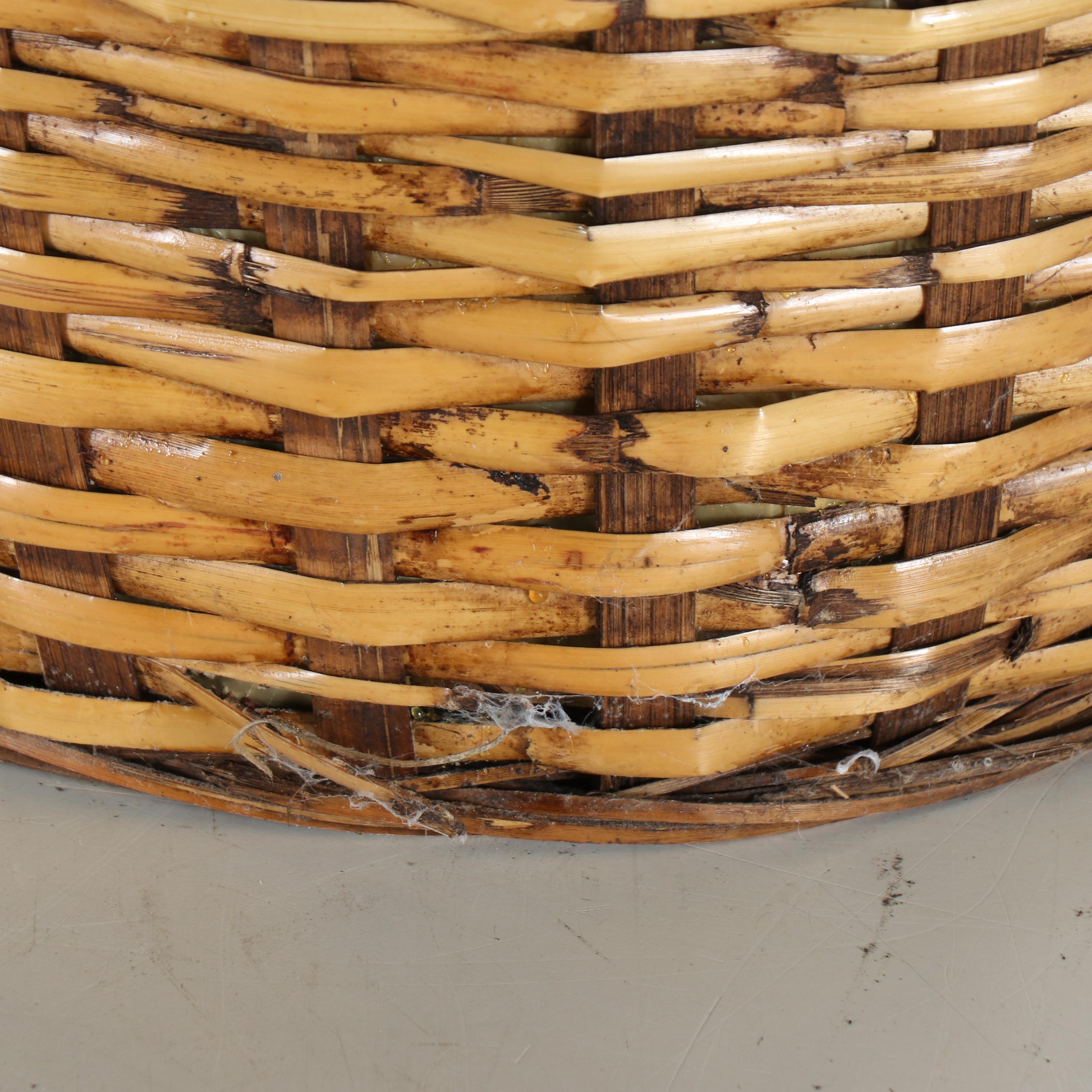 Philodendron Artificial Plant in Wicker Planter