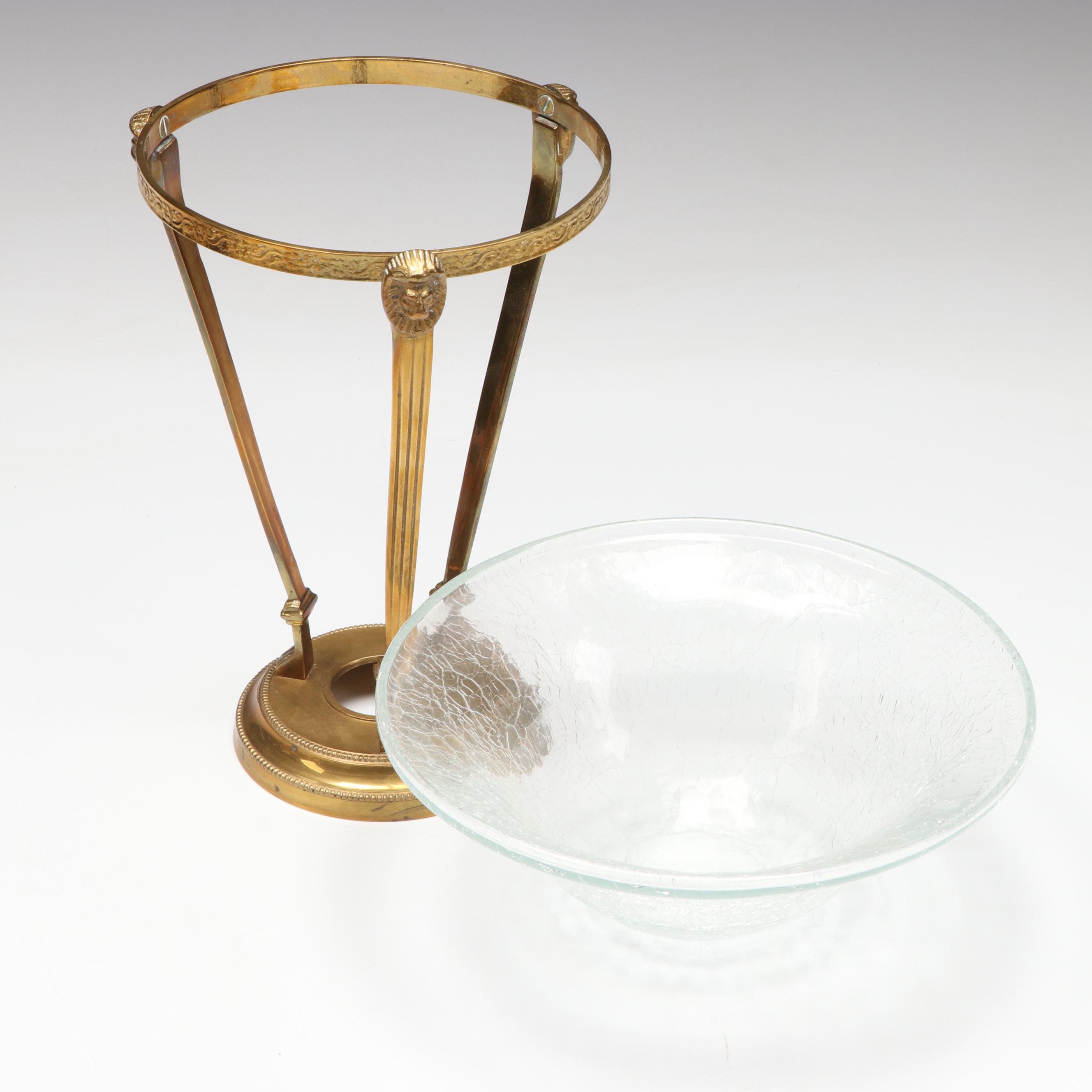 Brass Double Headed Swan Planter, Desktop Sundial, and More Metal Décor