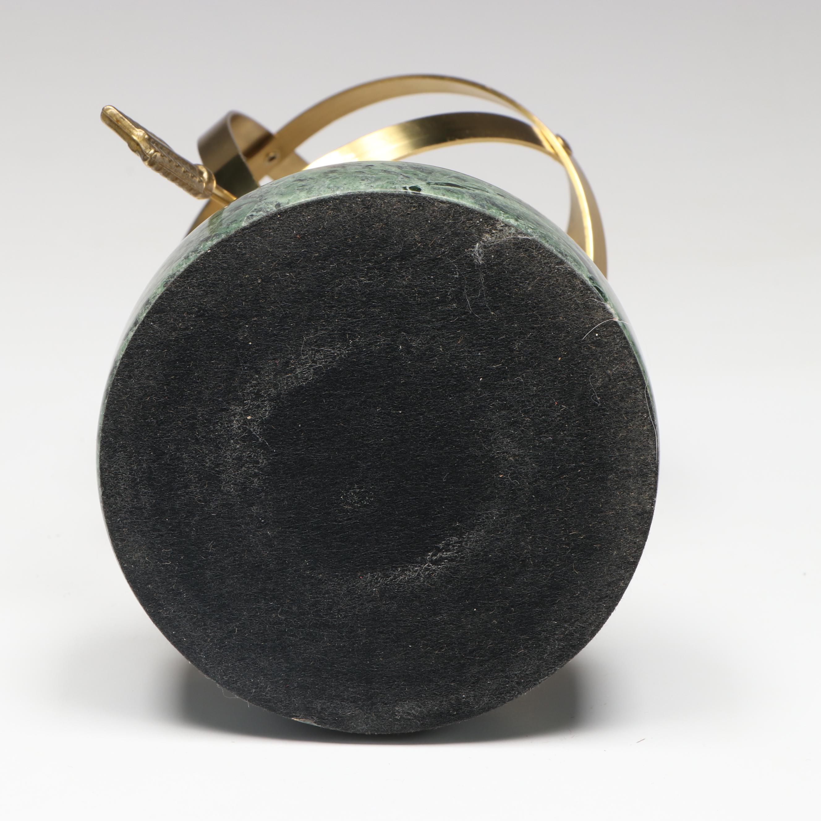 Brass Double Headed Swan Planter, Desktop Sundial, and More Metal Décor