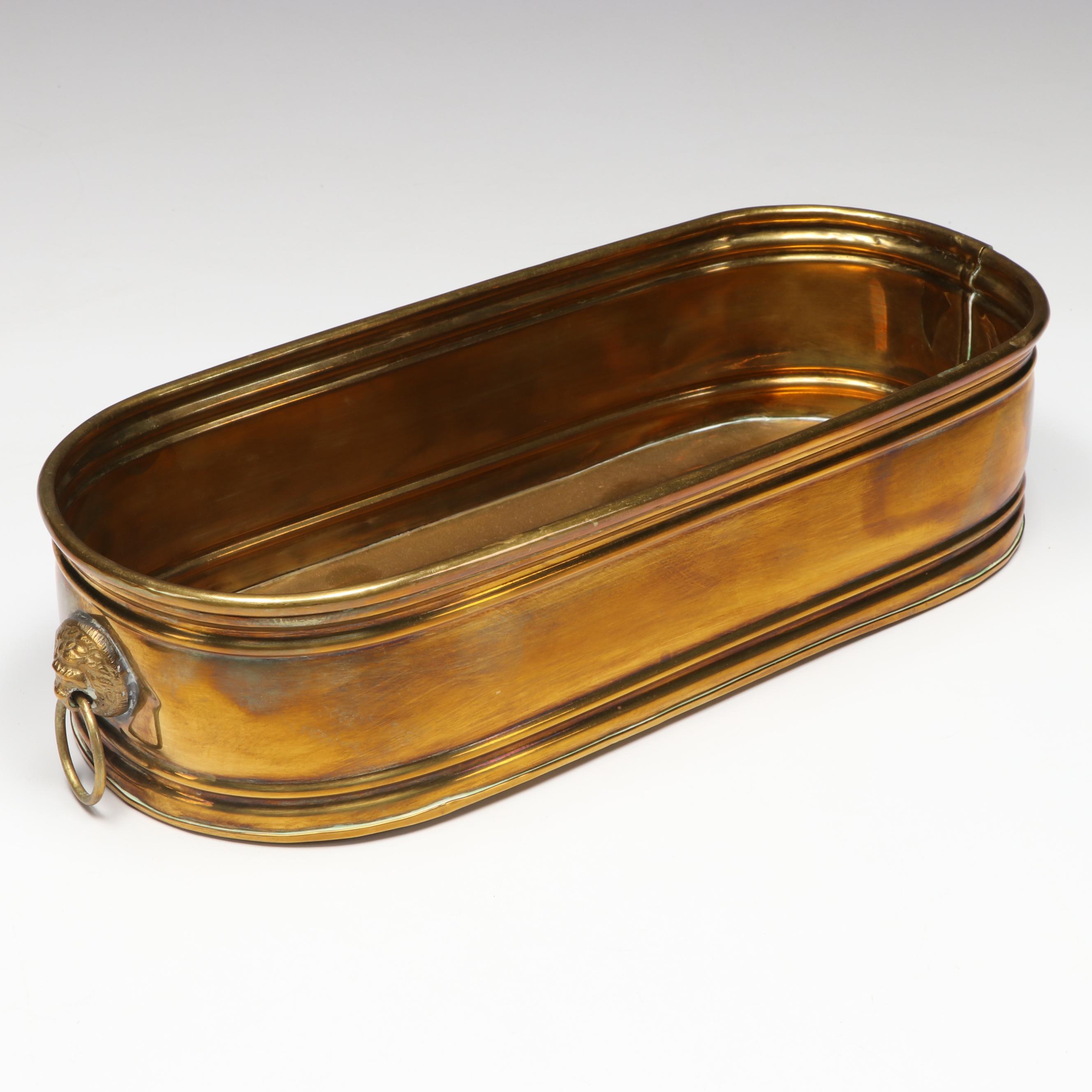 Brass Double Headed Swan Planter, Desktop Sundial, and More Metal Décor