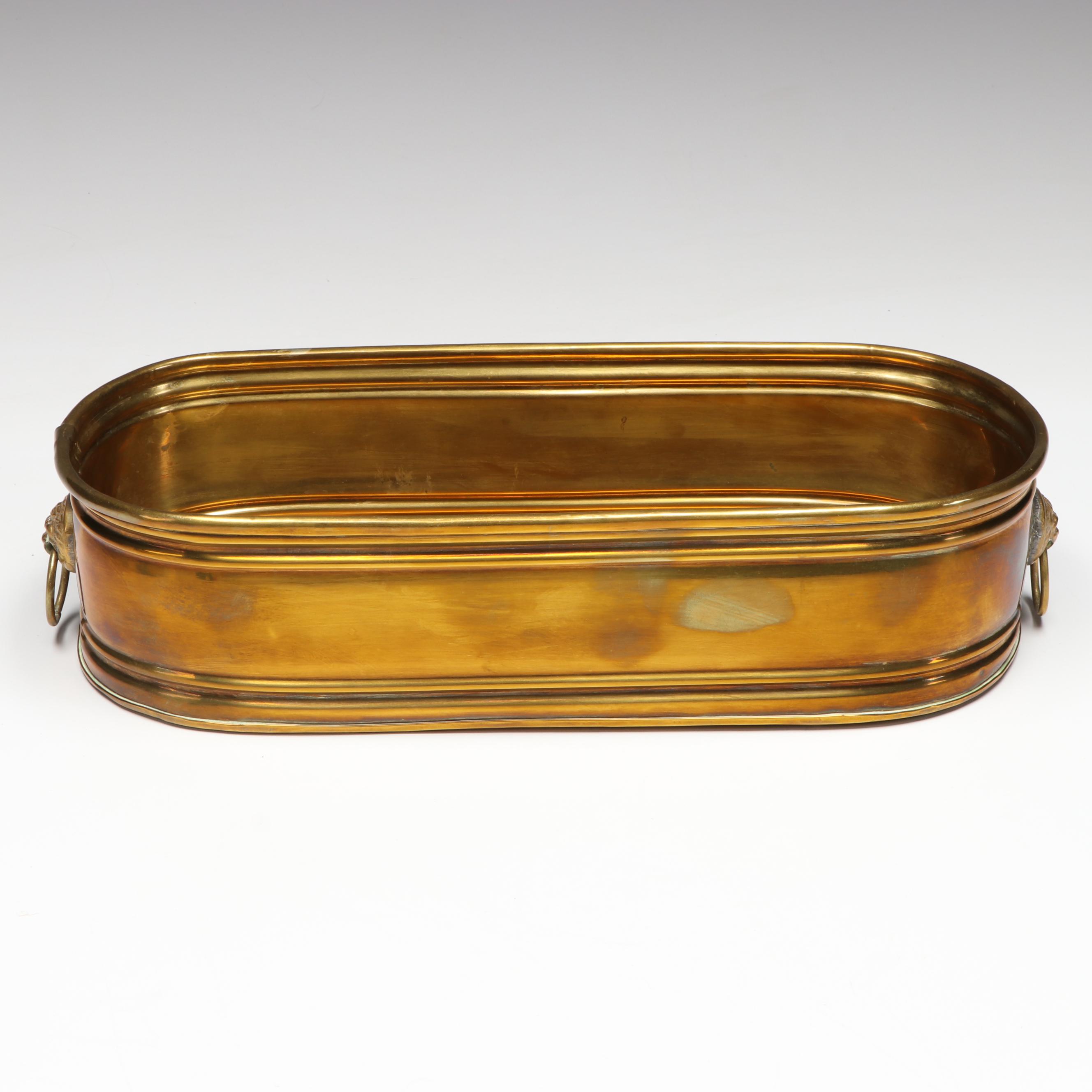 Brass Double Headed Swan Planter, Desktop Sundial, and More Metal Décor