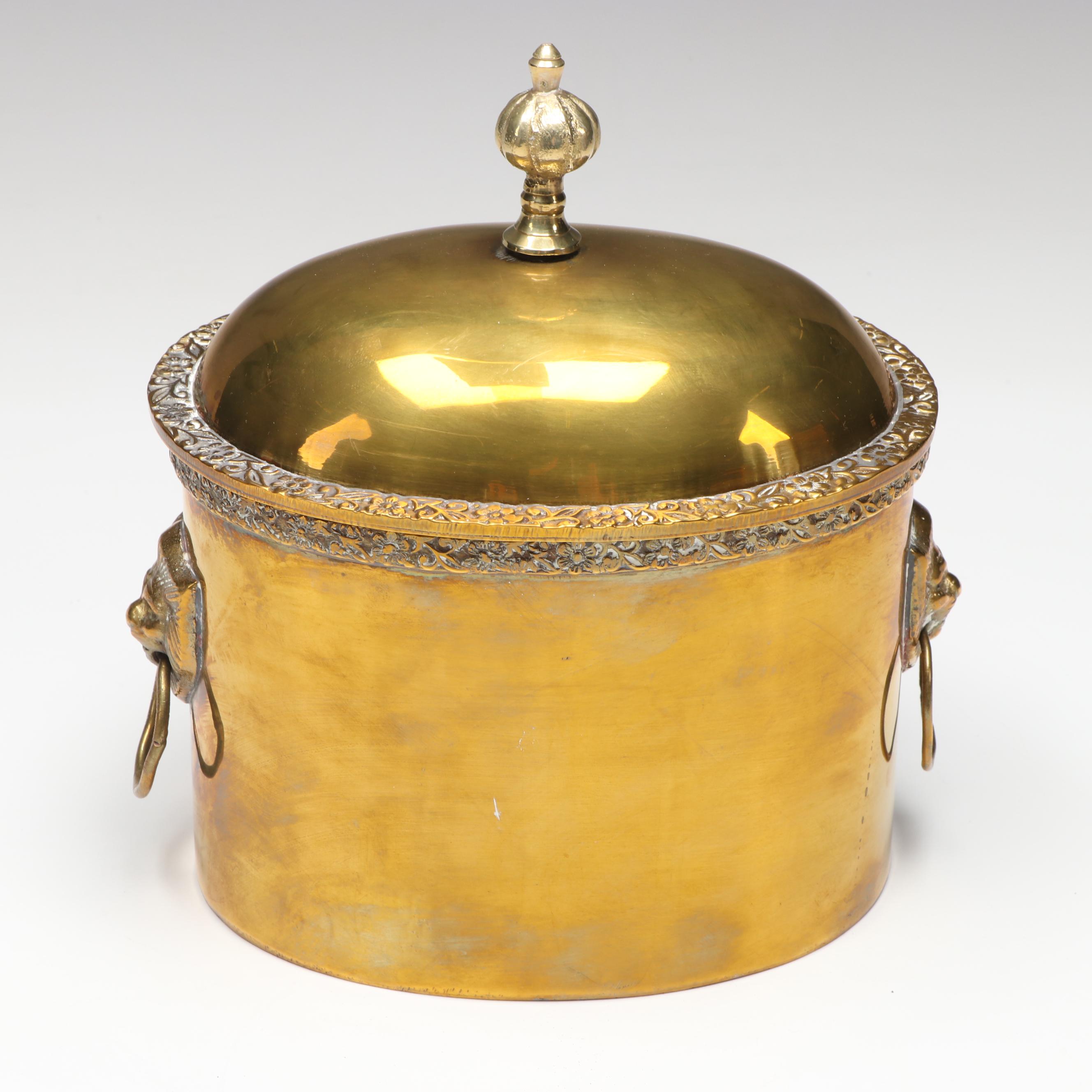 Brass Double Headed Swan Planter, Desktop Sundial, and More Metal Décor