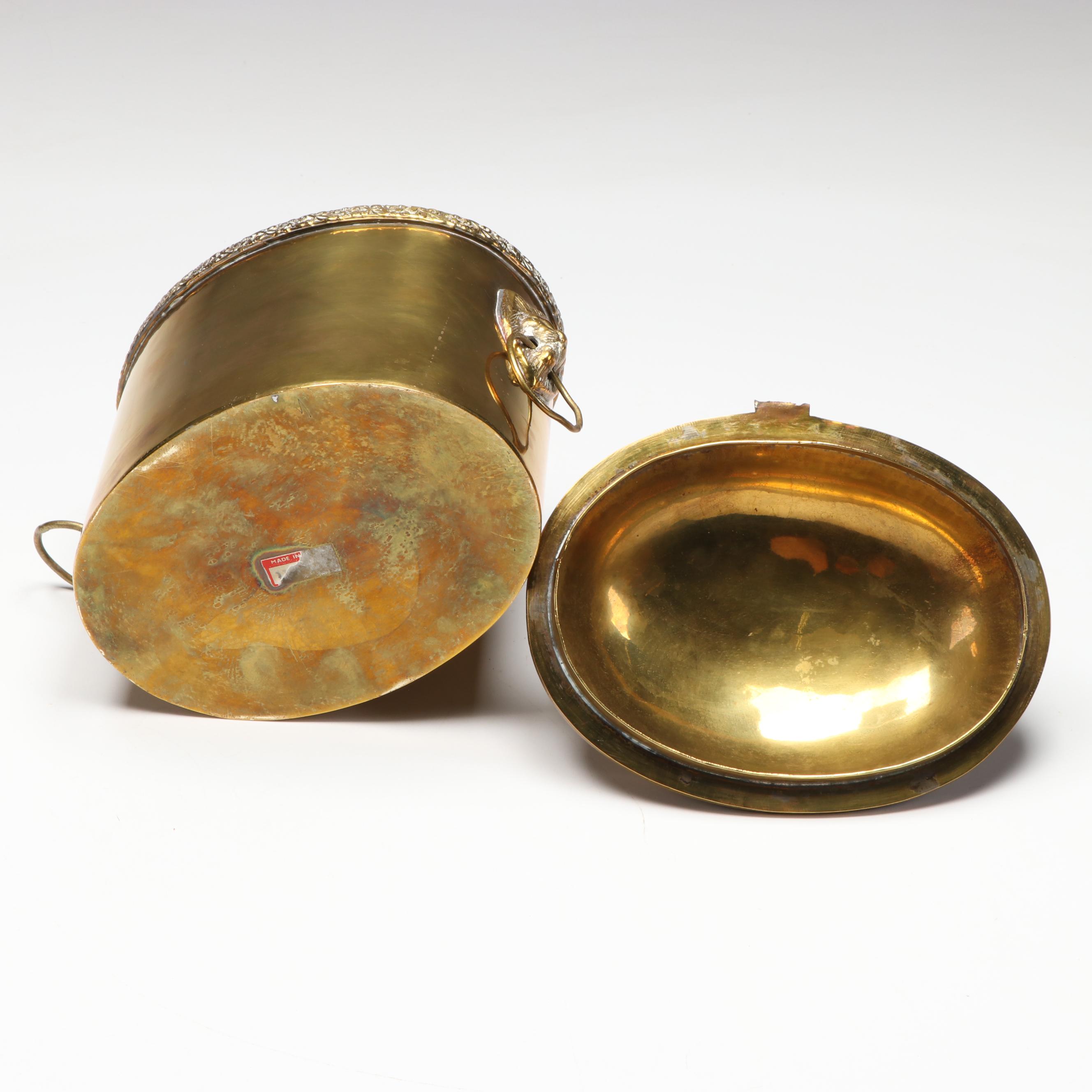 Brass Double Headed Swan Planter, Desktop Sundial, and More Metal Décor