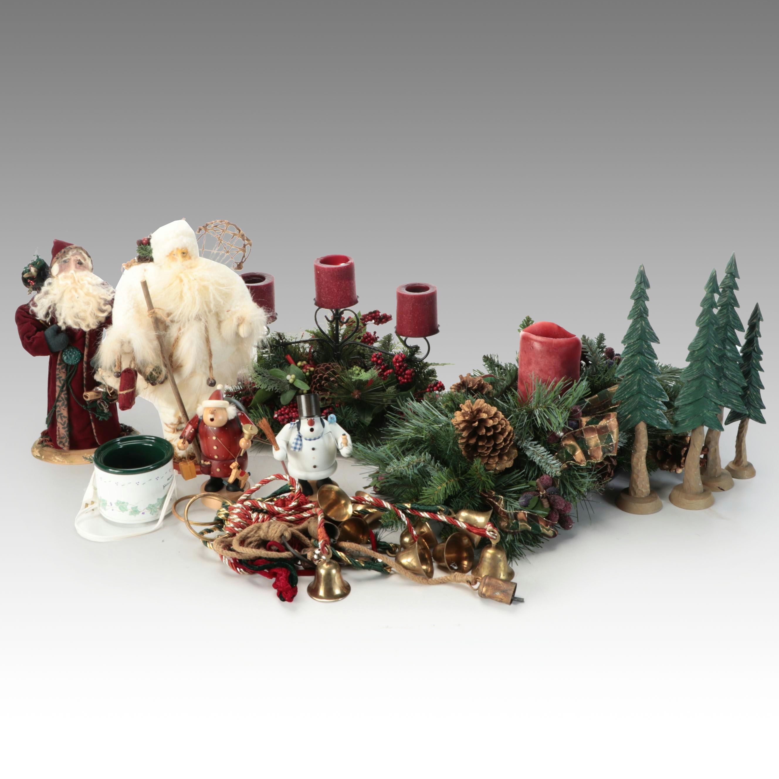 Christmas German Incense Smokers with Garland Candle Holder and More
