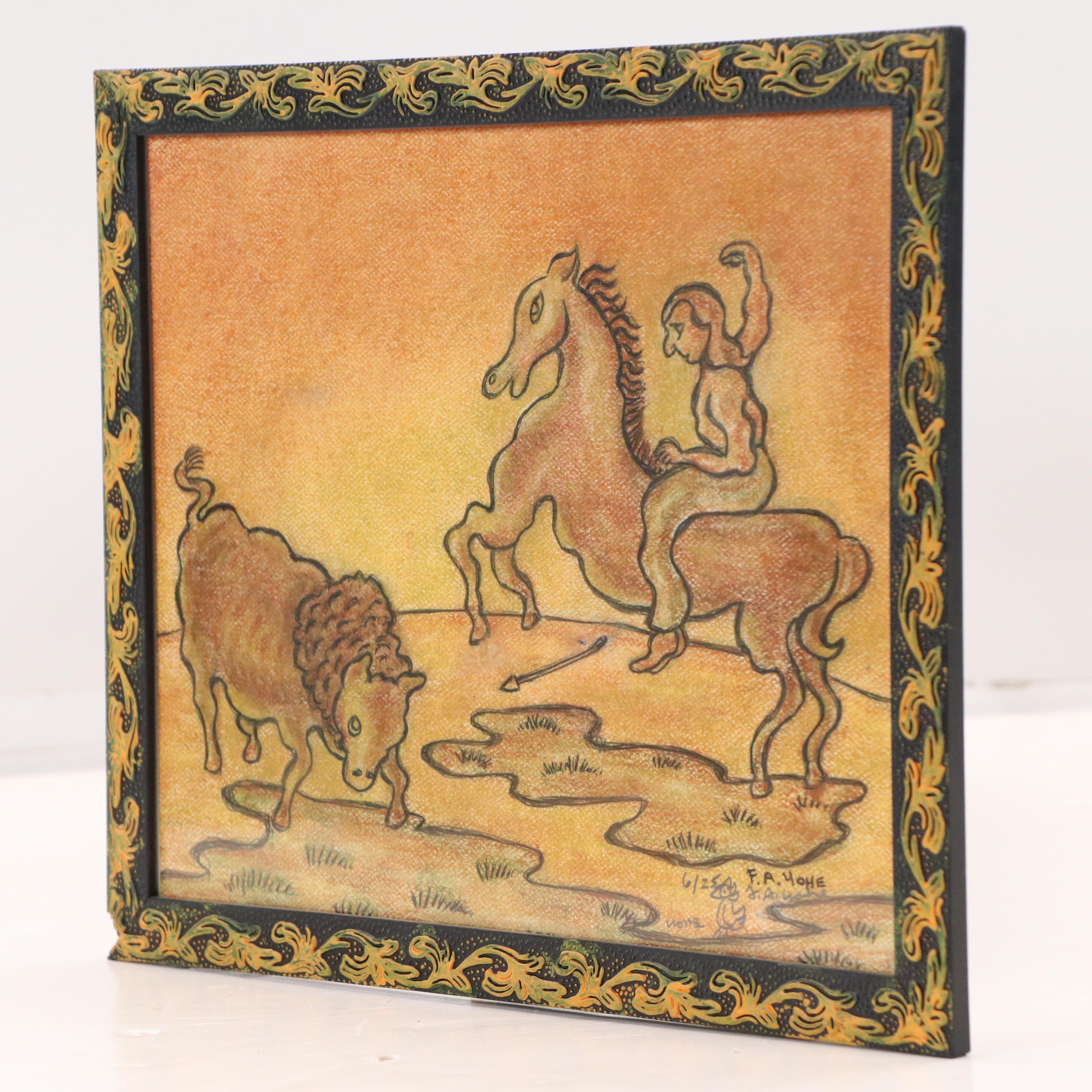 Frederick Arthur Yohe Offset Lithograph Print, Late 20th Century