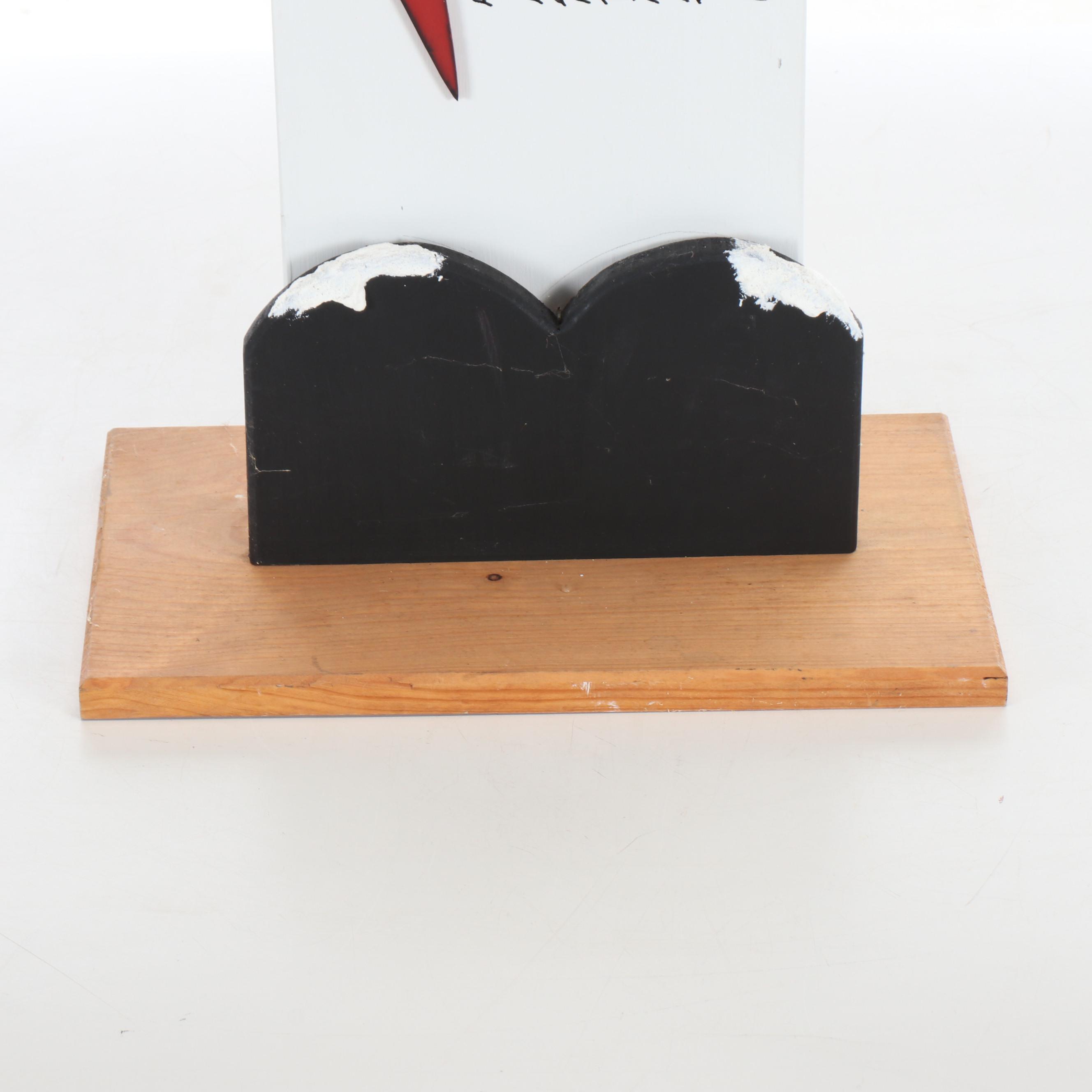 Rustic Wood Standing Snowman