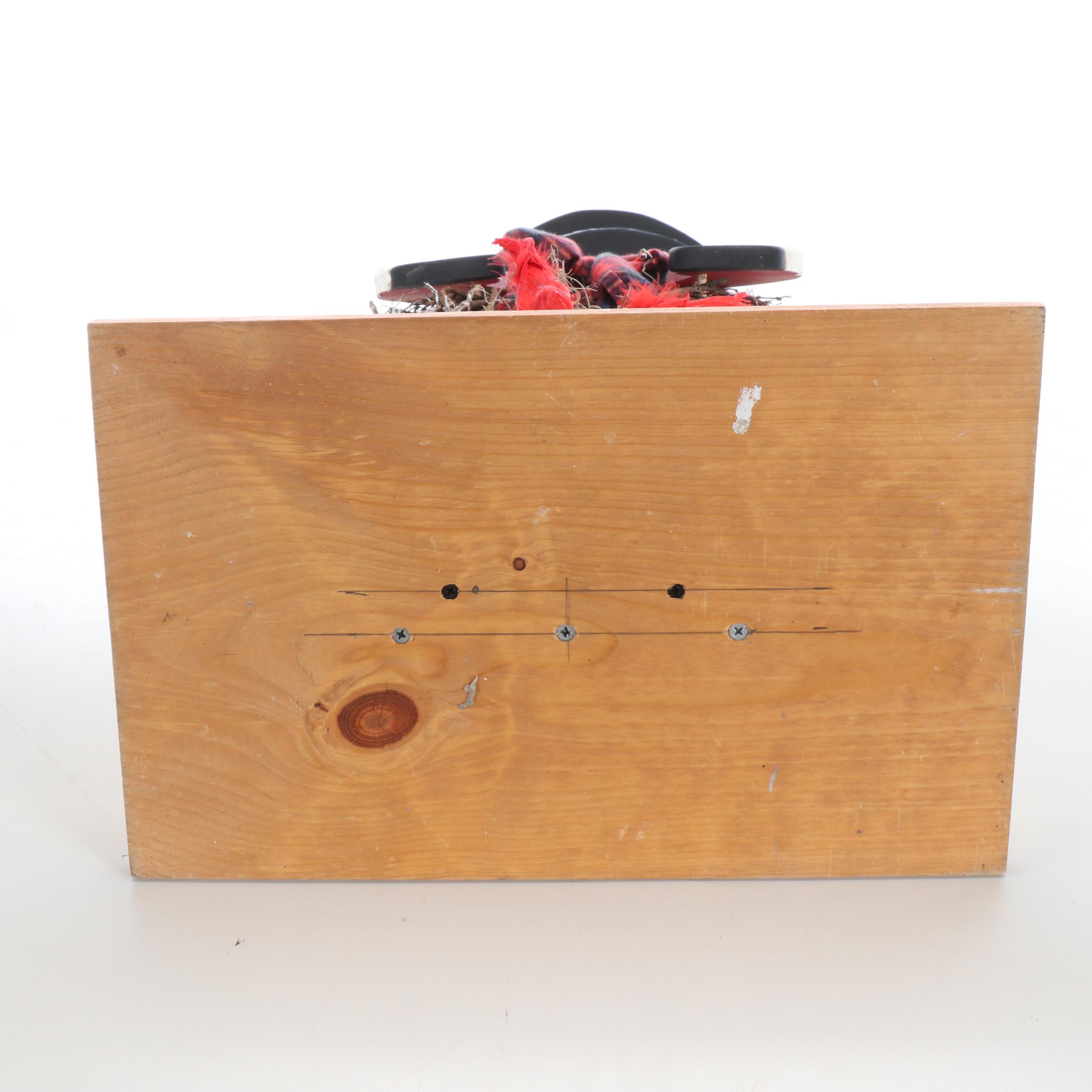 Rustic Wood Standing Snowman