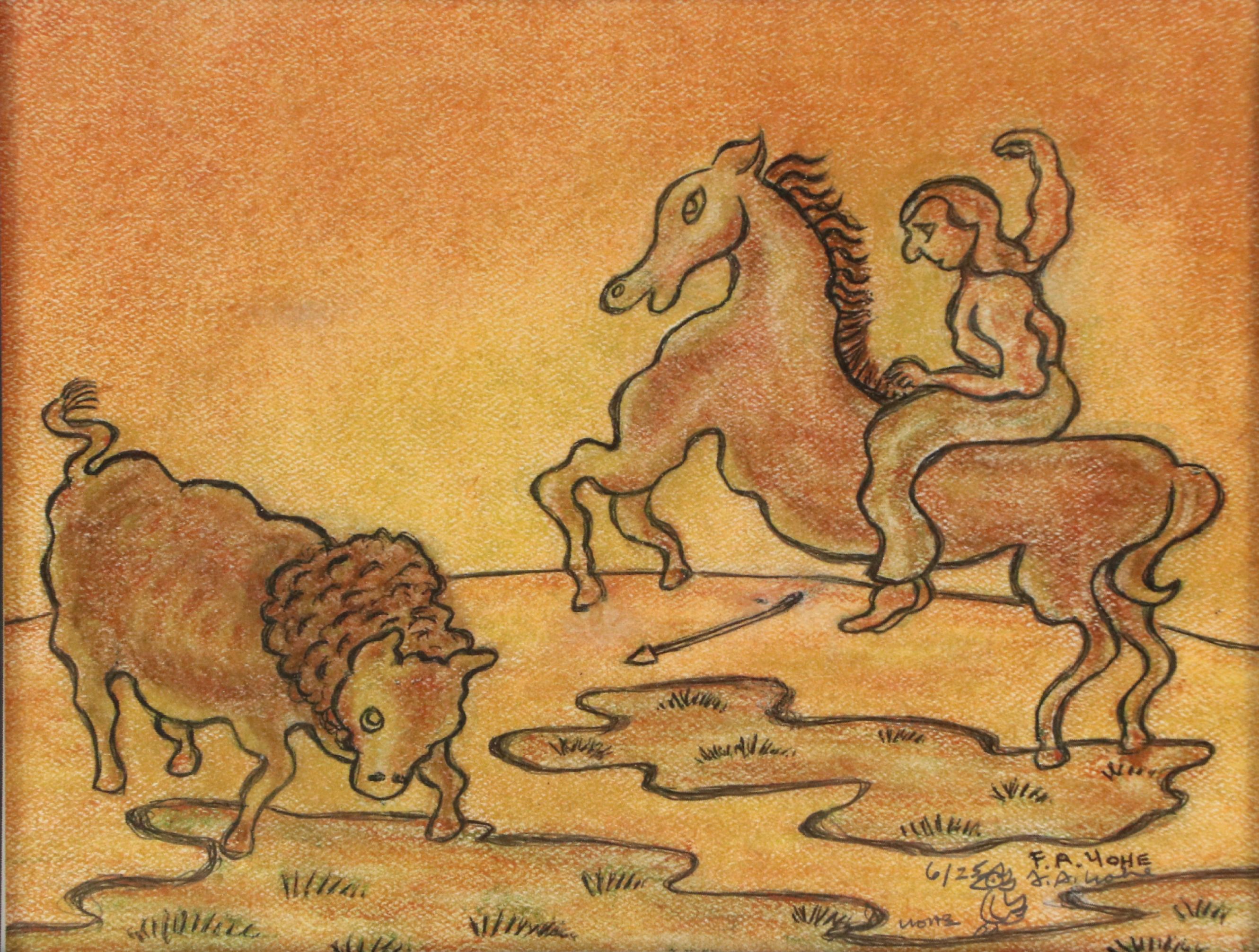 Frederick Arthur Yohe Offset Lithograph Print, Late 20th Century