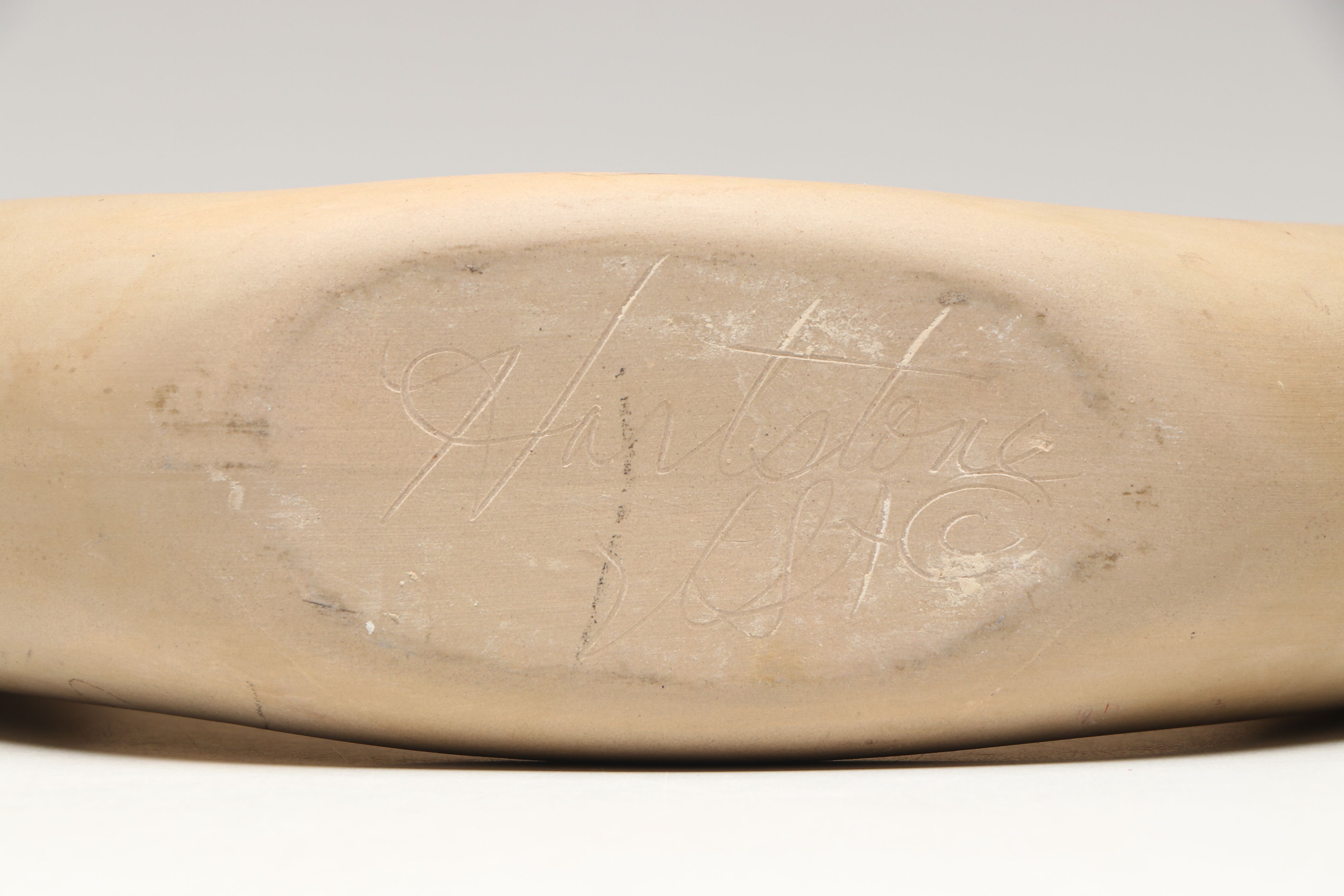 Hartstone Pottery Donut Wine Decanter with Studio Art Pottery Vase