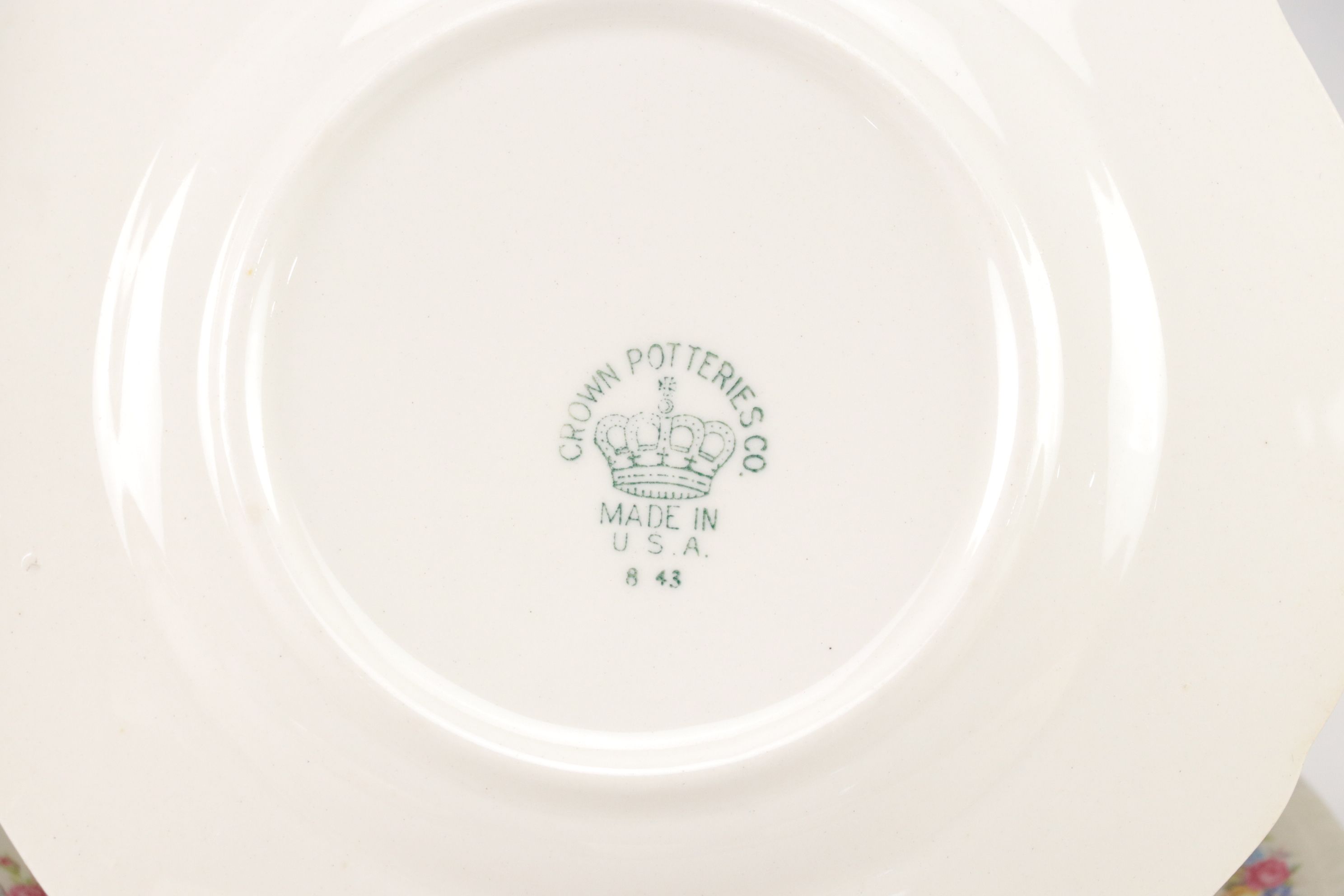 Porcelain Plates, Teapot & Serveware, Mid-20th Century