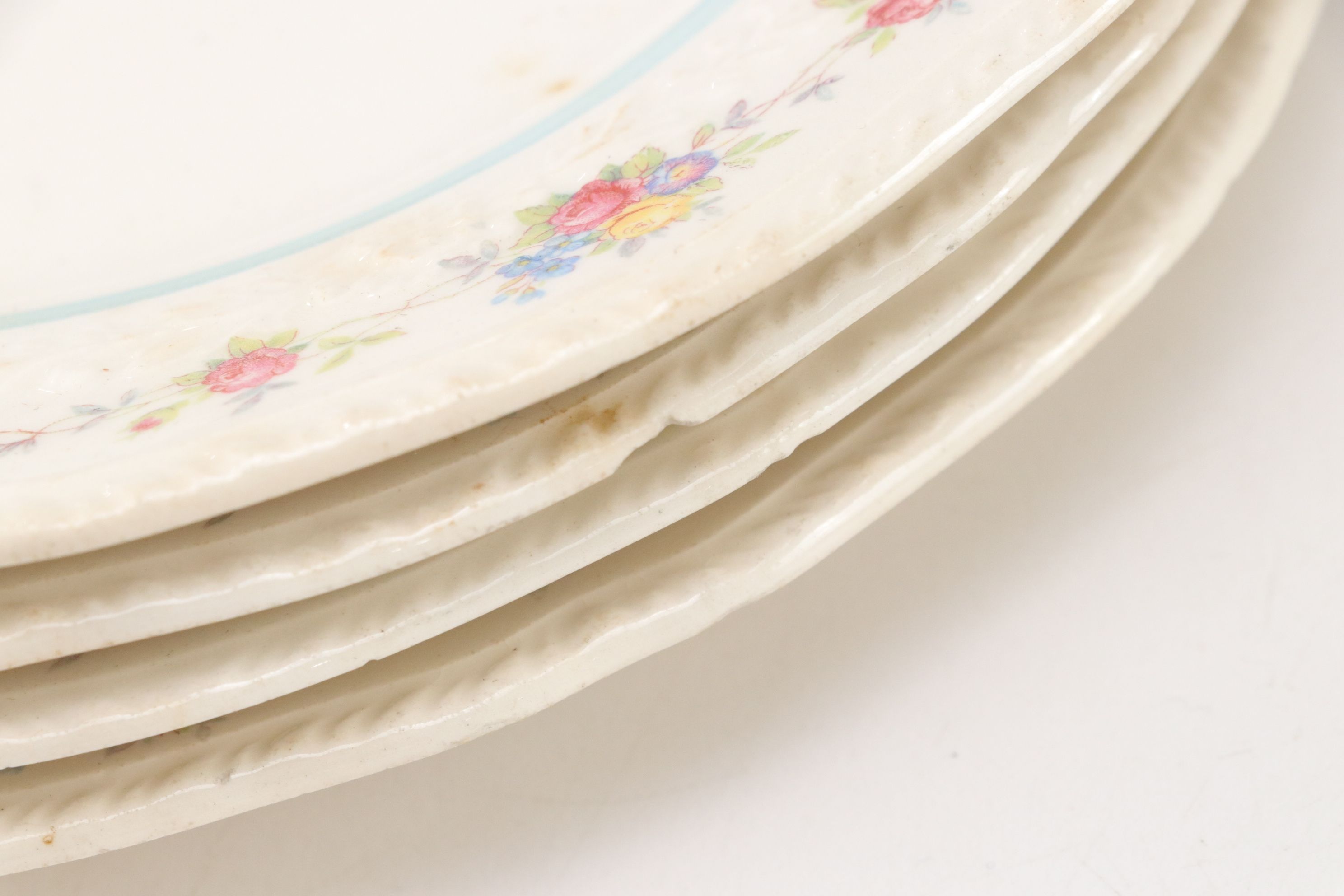 Porcelain Plates, Teapot & Serveware, Mid-20th Century