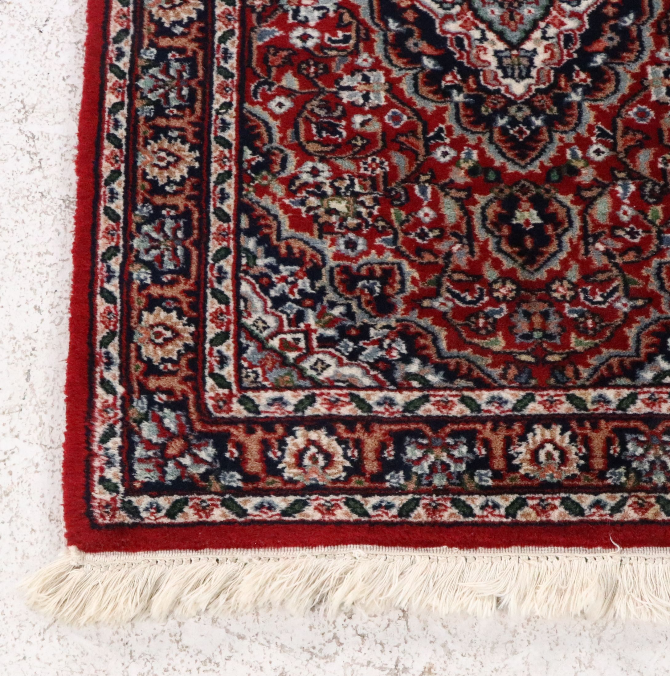 Two Hand-Knotted Indo-Persian Accent Rugs
