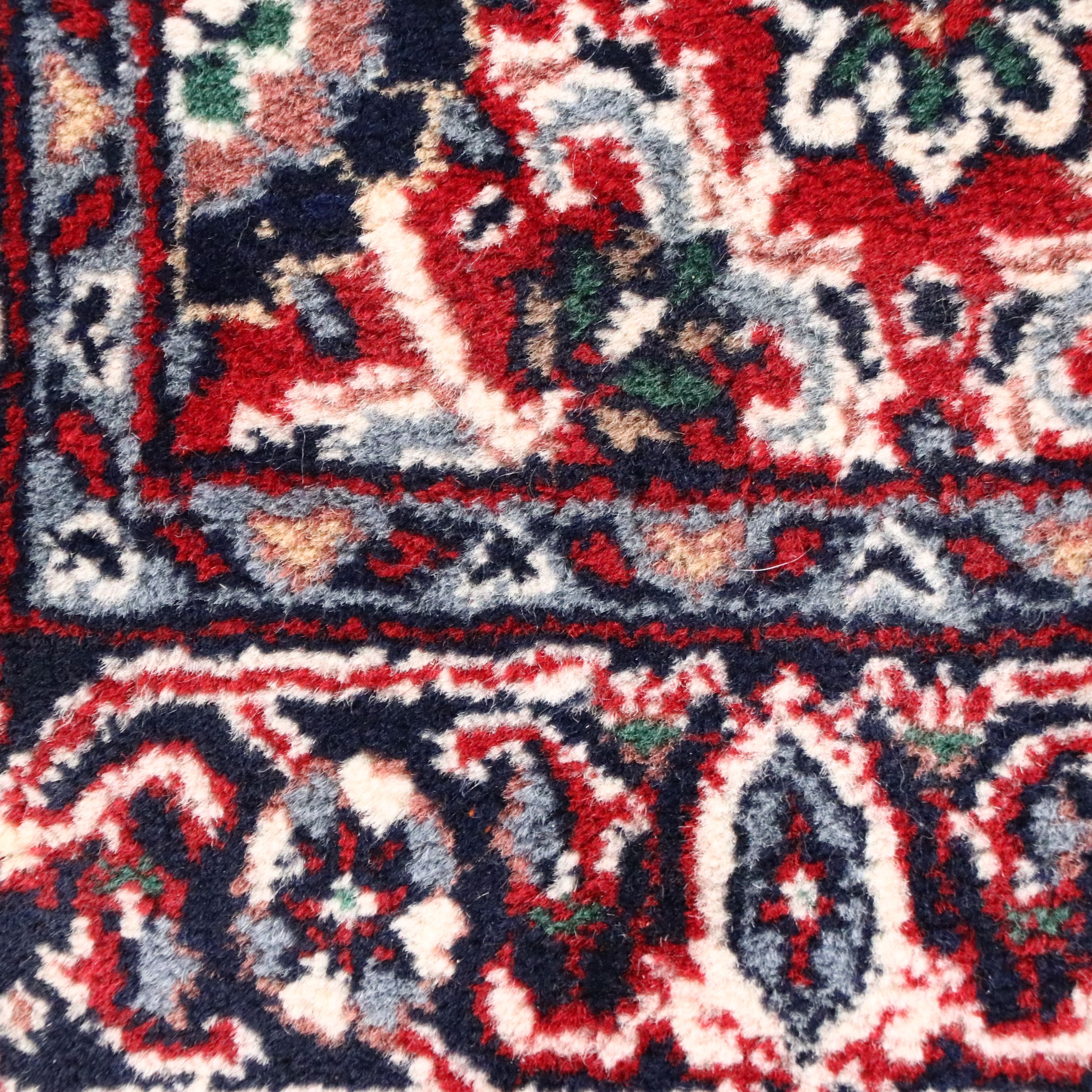 Two Hand-Knotted Indo-Persian Accent Rugs