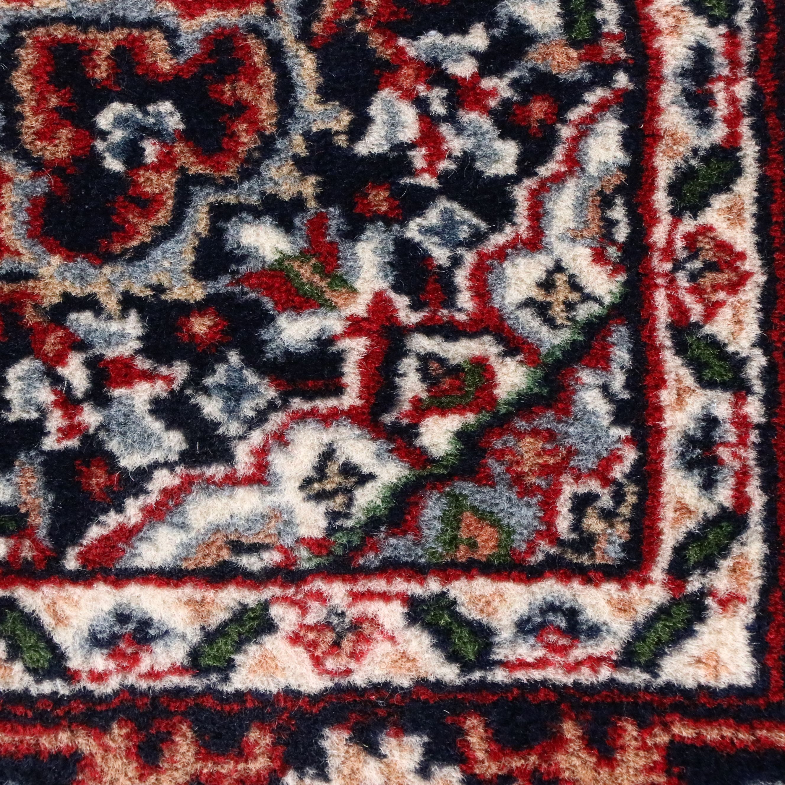 Two Hand-Knotted Indo-Persian Accent Rugs