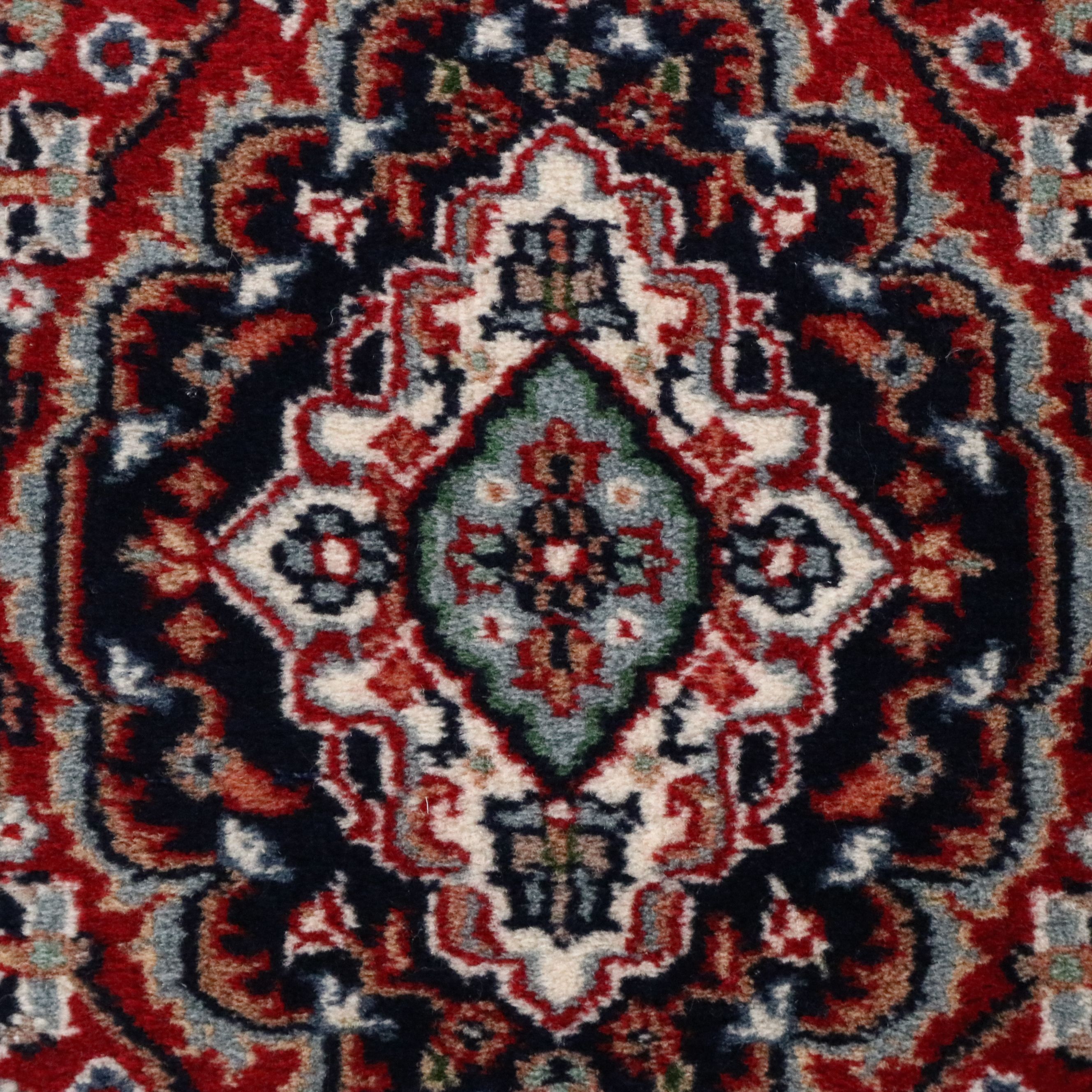 Two Hand-Knotted Indo-Persian Accent Rugs